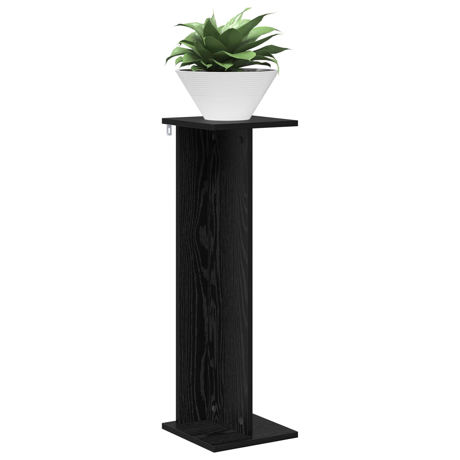 Plantenstandaard 2 pcs Zwarte Eik 25 x 25,5 x 80,5 cm is nu te koop bij PeponiXL, paradijselijk wonen!