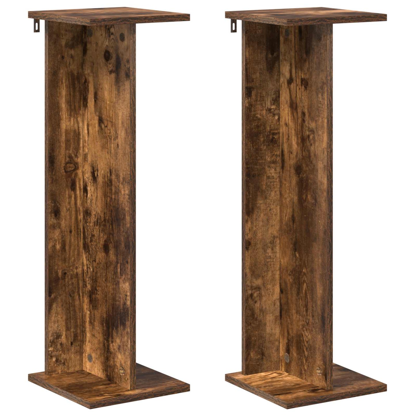 Plantenstandaard 2 pcs Gerookte Eik 25 x 25,5 x 80,5 cm is nu te koop bij PeponiXL, paradijselijk wonen!