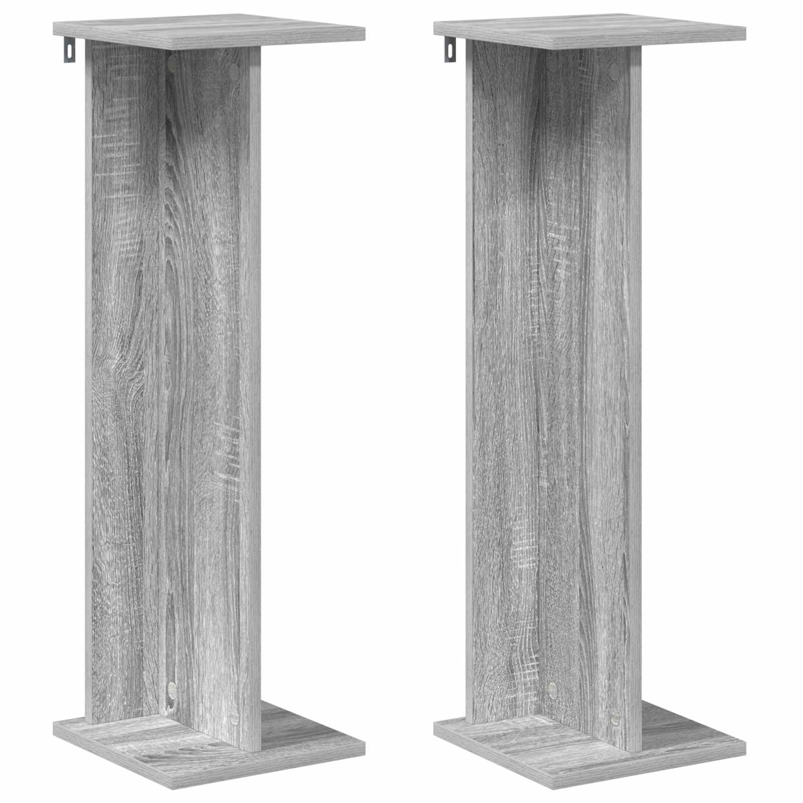 Plantenstandaard 2 pcs Grijze Sonoma 25 x 25,5 x 80,5 cm is nu te koop bij PeponiXL, paradijselijk wonen!
