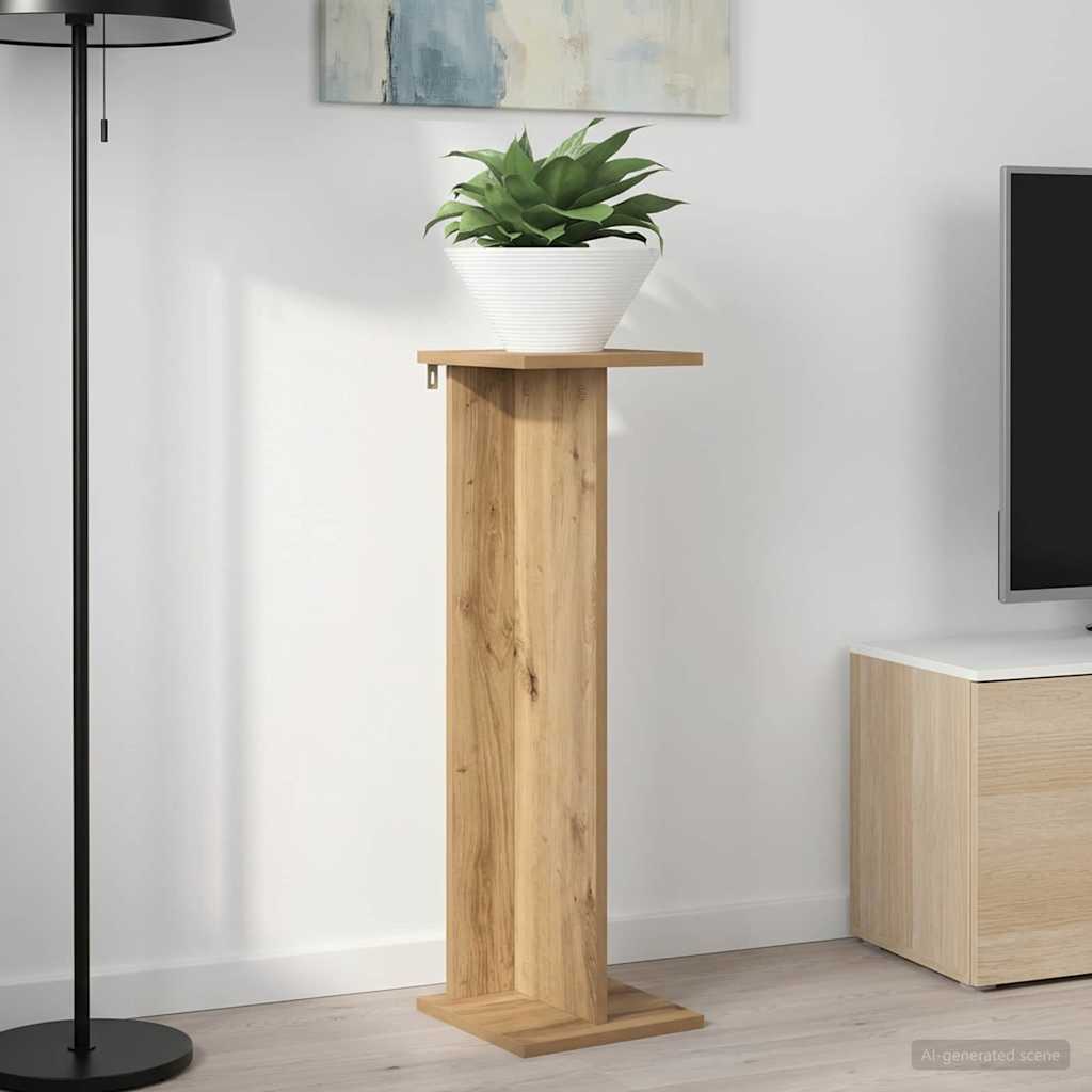 Plantenstandaard Artisan Eik 25 x 25,5 x 80,5 cm is nu te koop bij PeponiXL, paradijselijk wonen!