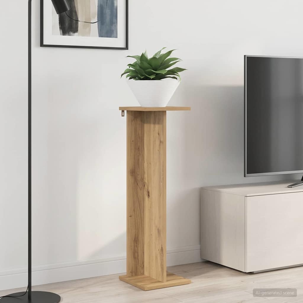 Plantenstandaard 2 pcs Artisan Eik 25 x 25,5 x 80,5 cm is nu te koop bij PeponiXL, paradijselijk wonen!