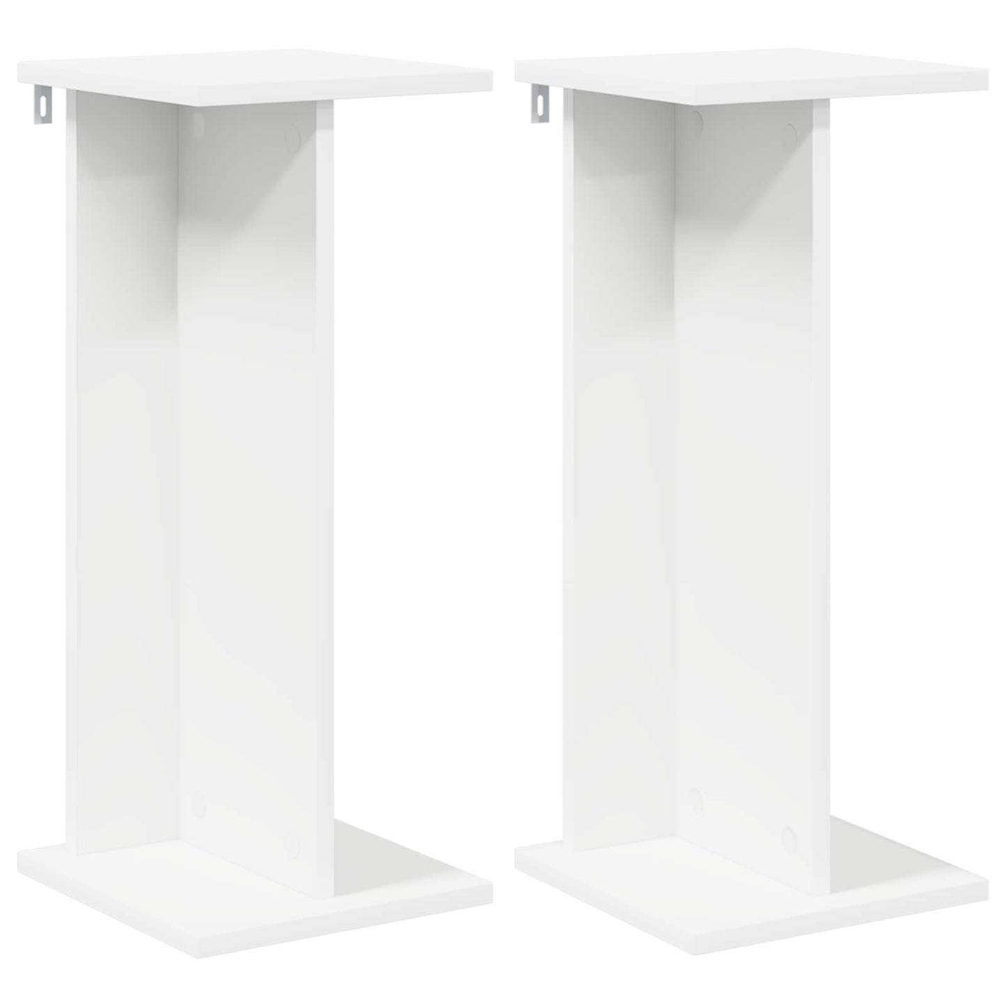 Plantenstandaard 2 pcs Wit 25 x 25,5 x 60,5 cm is nu te koop bij PeponiXL, paradijselijk wonen!