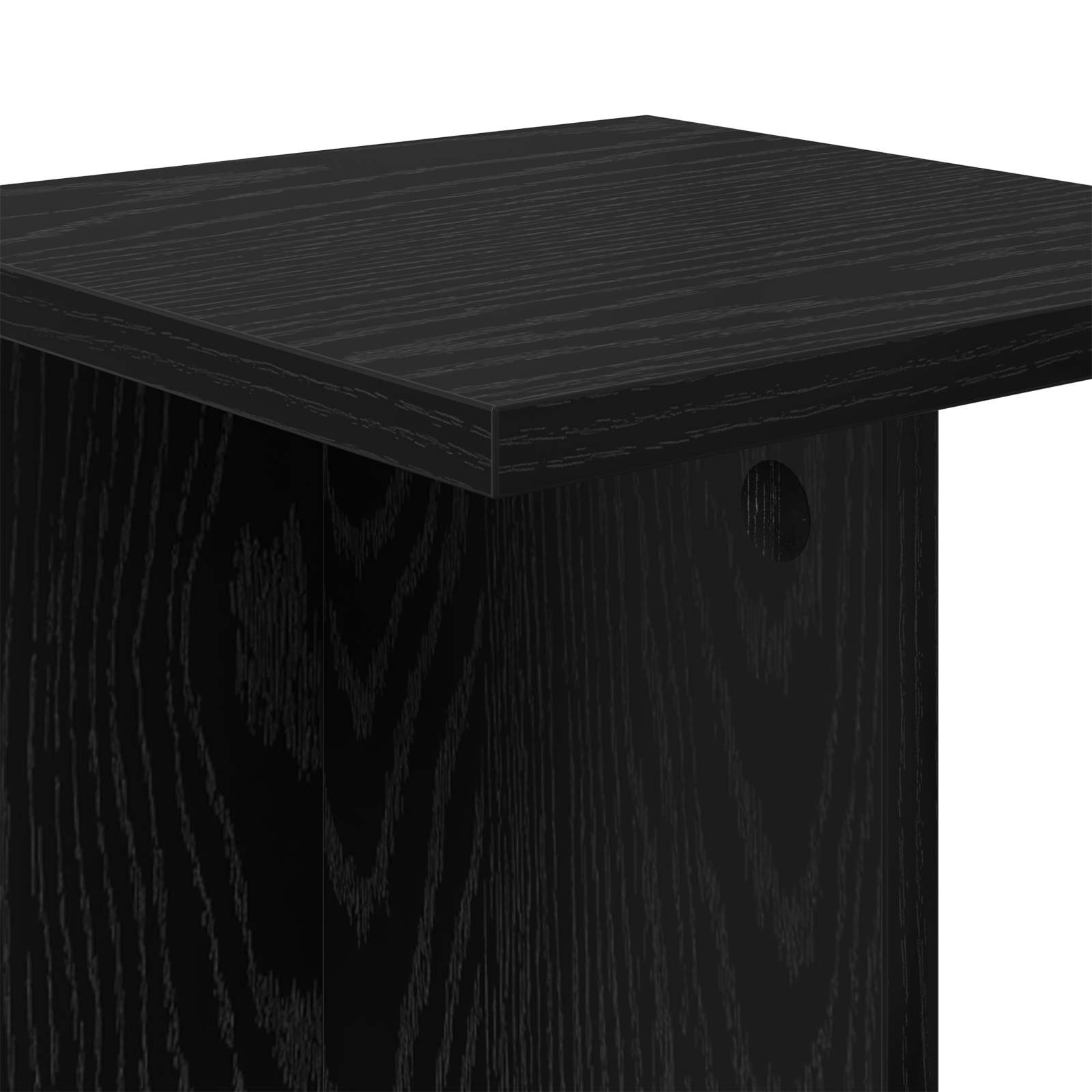 Plantenstandaard 2 pcs Zwarte Eik 25 x 25,5 x 60,5 cm is nu te koop bij PeponiXL, paradijselijk wonen!