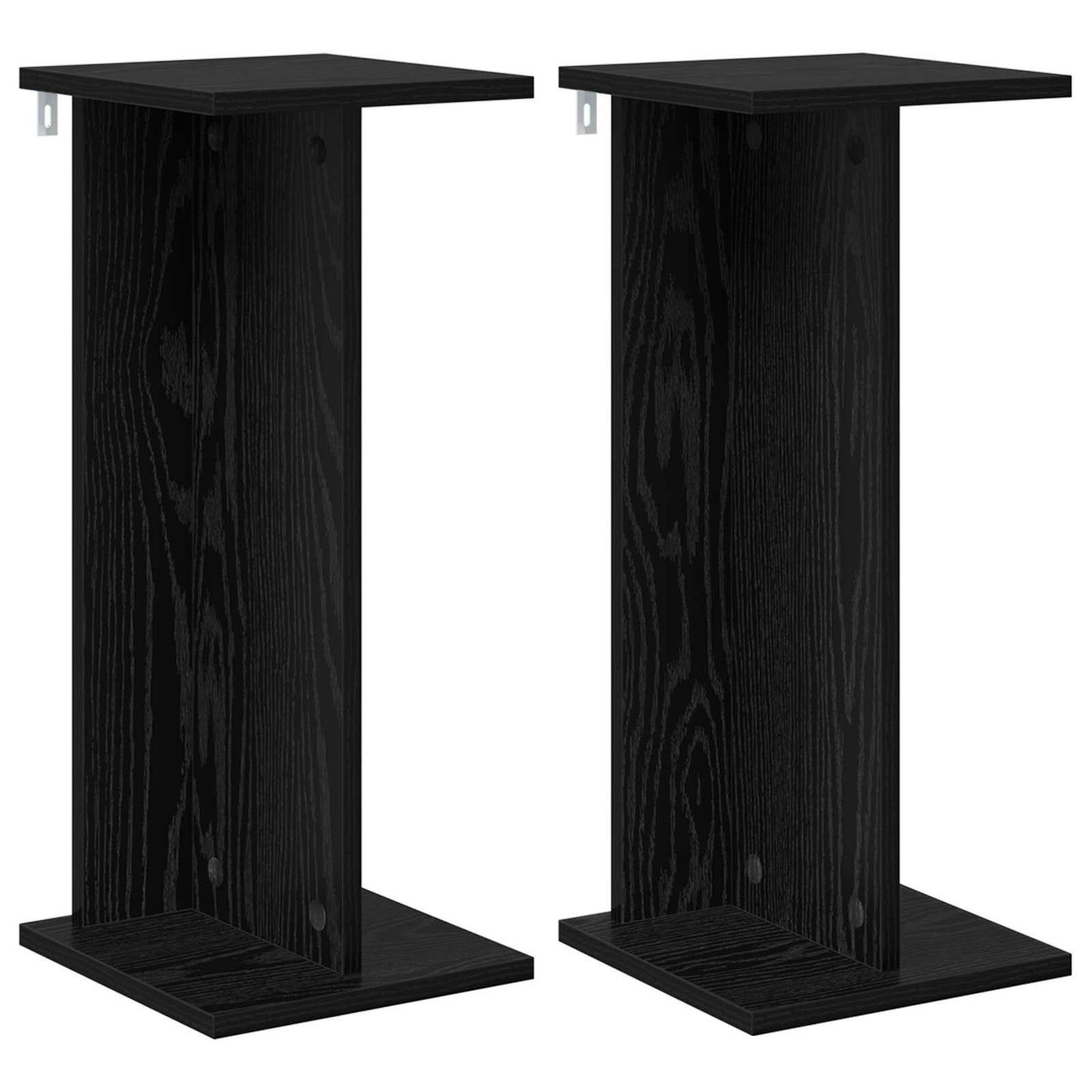 Plantenstandaard 2 pcs Zwarte Eik 25 x 25,5 x 60,5 cm is nu te koop bij PeponiXL, paradijselijk wonen!