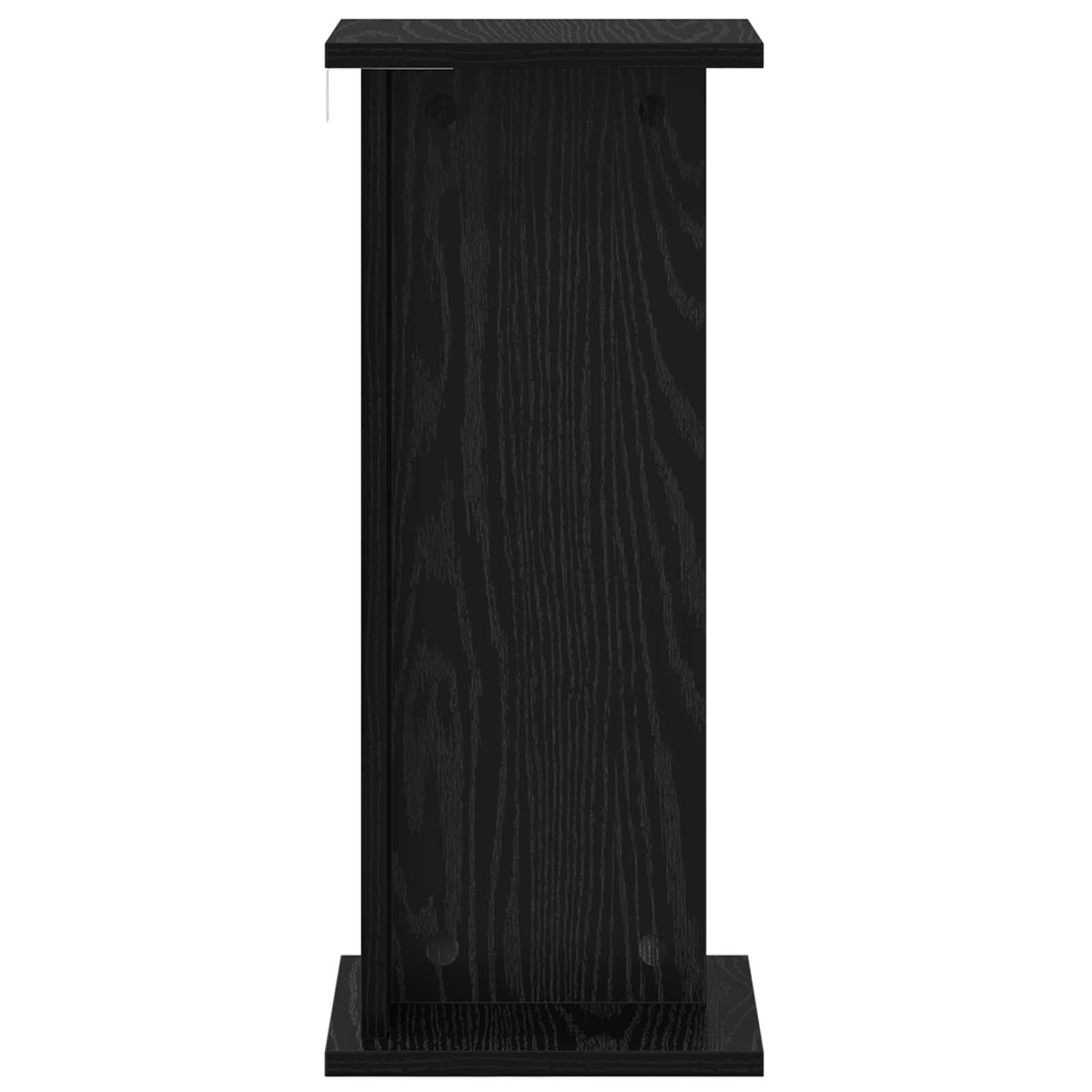 Plantenstandaard 2 pcs Zwarte Eik 25 x 25,5 x 60,5 cm is nu te koop bij PeponiXL, paradijselijk wonen!