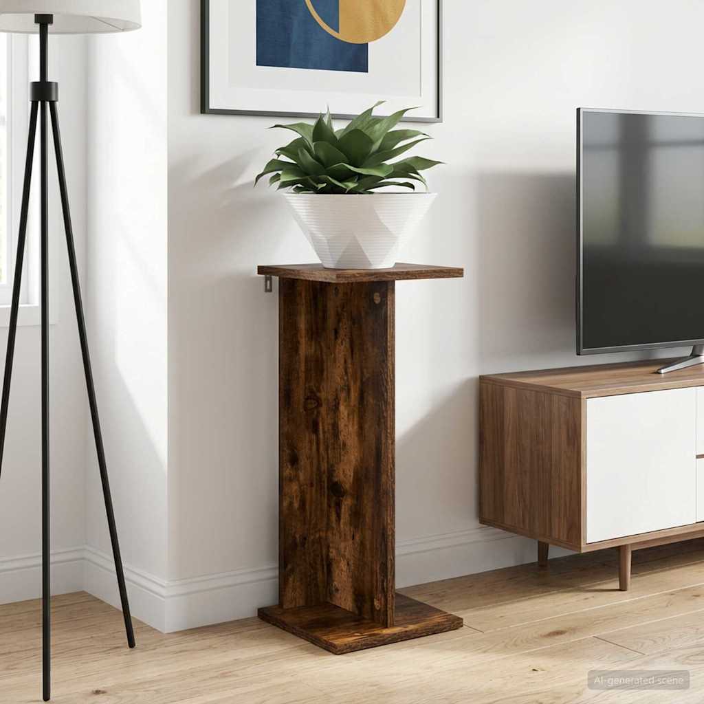Plantenstandaard Gerookte Eik 25 x 25,5 x 60,5 cm is nu te koop bij PeponiXL, paradijselijk wonen!