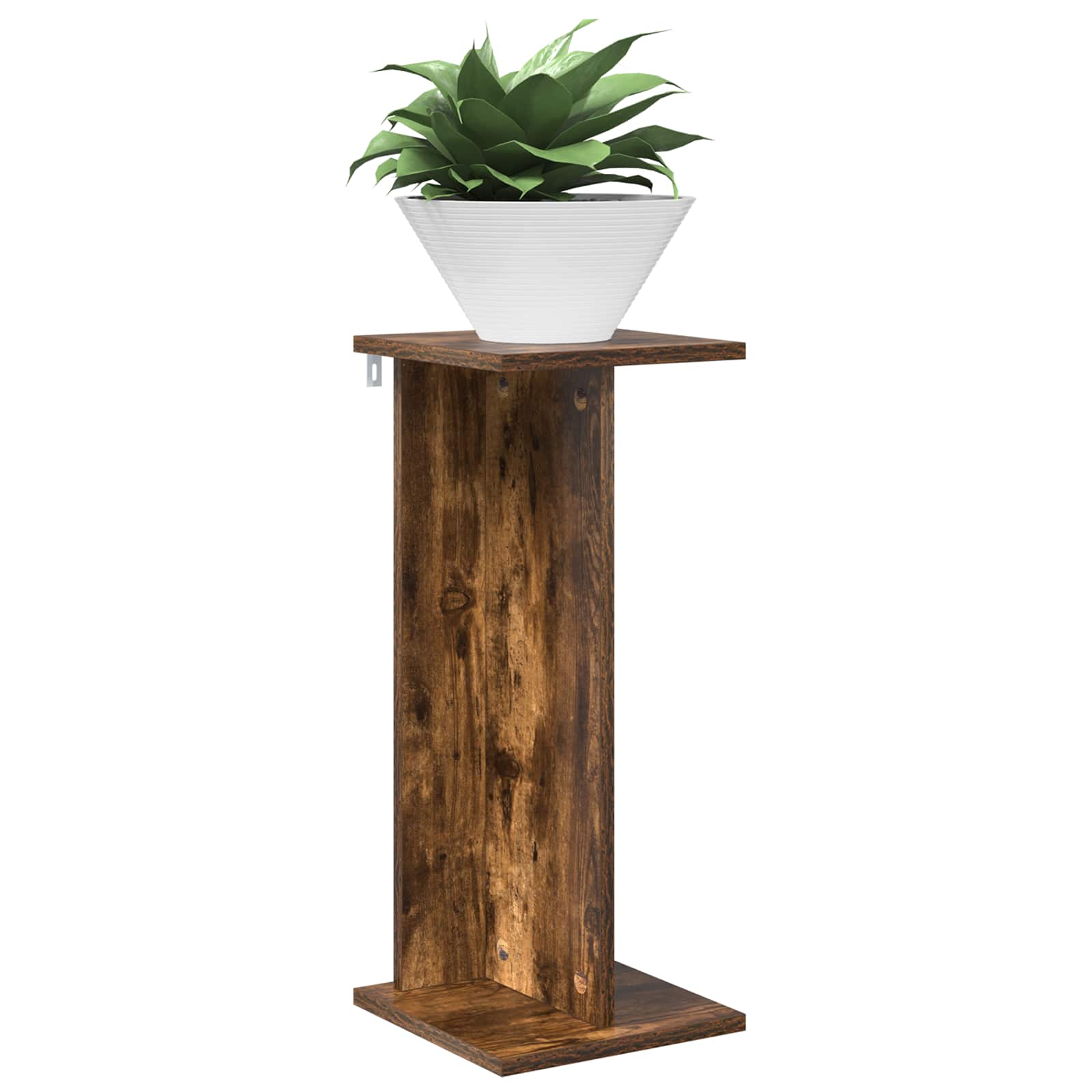 Plantenstandaard 2 pcs Gerookte Eik 25 x 25,5 x 60,5 cm is nu te koop bij PeponiXL, paradijselijk wonen!