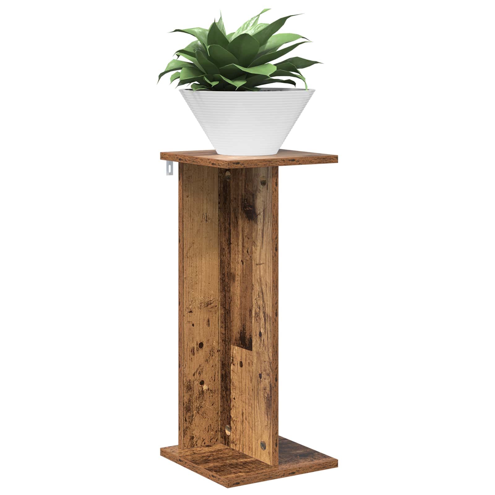 Plantenstandaard Oudhout 25 x 25,5 x 60,5 cm Geconstrueerd hout is nu te koop bij PeponiXL, paradijselijk wonen!