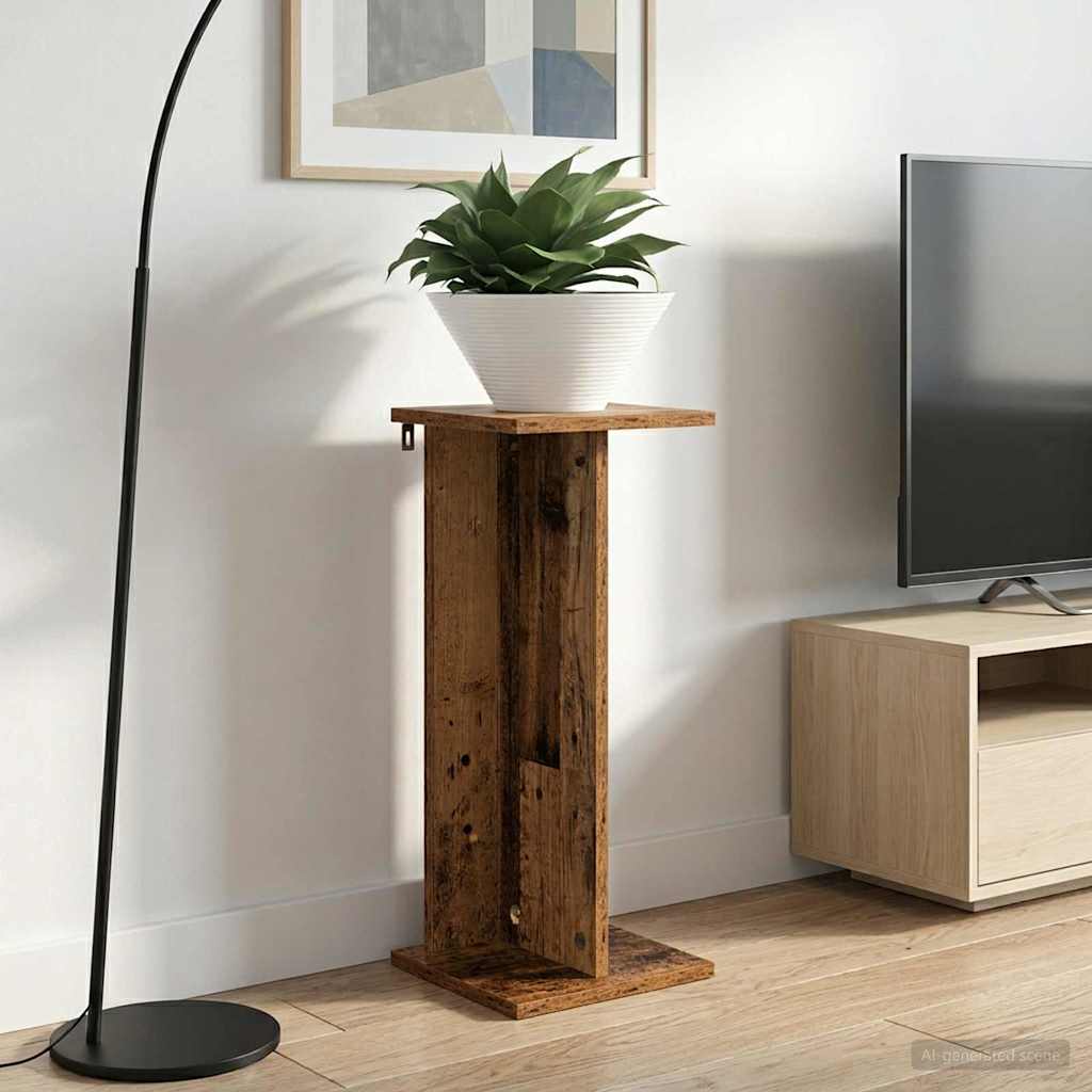 Plantenstandaard 2 pcs Oudhout 25 x 25,5 x 60,5 cm is nu te koop bij PeponiXL, paradijselijk wonen!