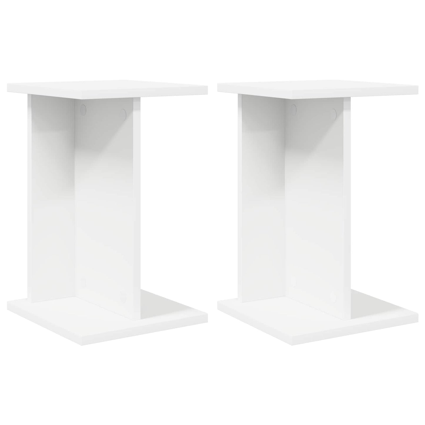 Plantenstandaard 2 pcs Wit 25 x 25,5 x 40,5 cm is nu te koop bij PeponiXL, paradijselijk wonen!