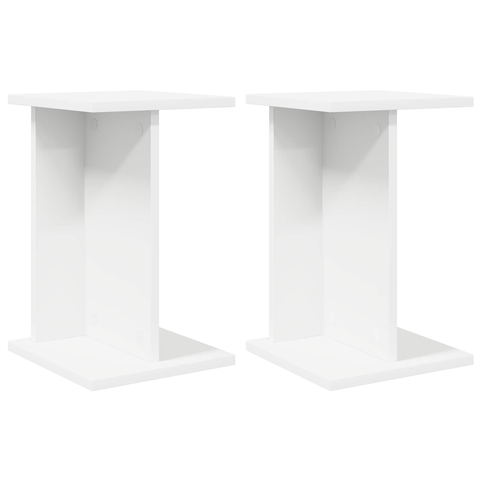 Plantenstandaard 2 pcs Wit 25 x 25,5 x 40,5 cm is nu te koop bij PeponiXL, paradijselijk wonen!