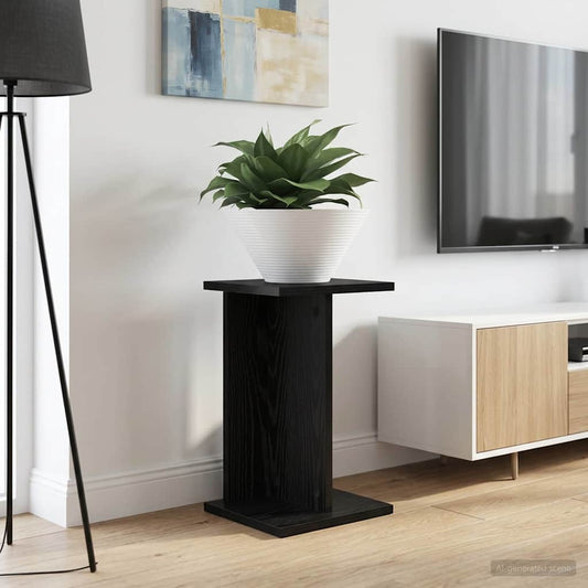 Plantenstandaard 2 pcs Zwarte Eik 25 x 25,5 x 40,5 cm is nu te koop bij PeponiXL, paradijselijk wonen!