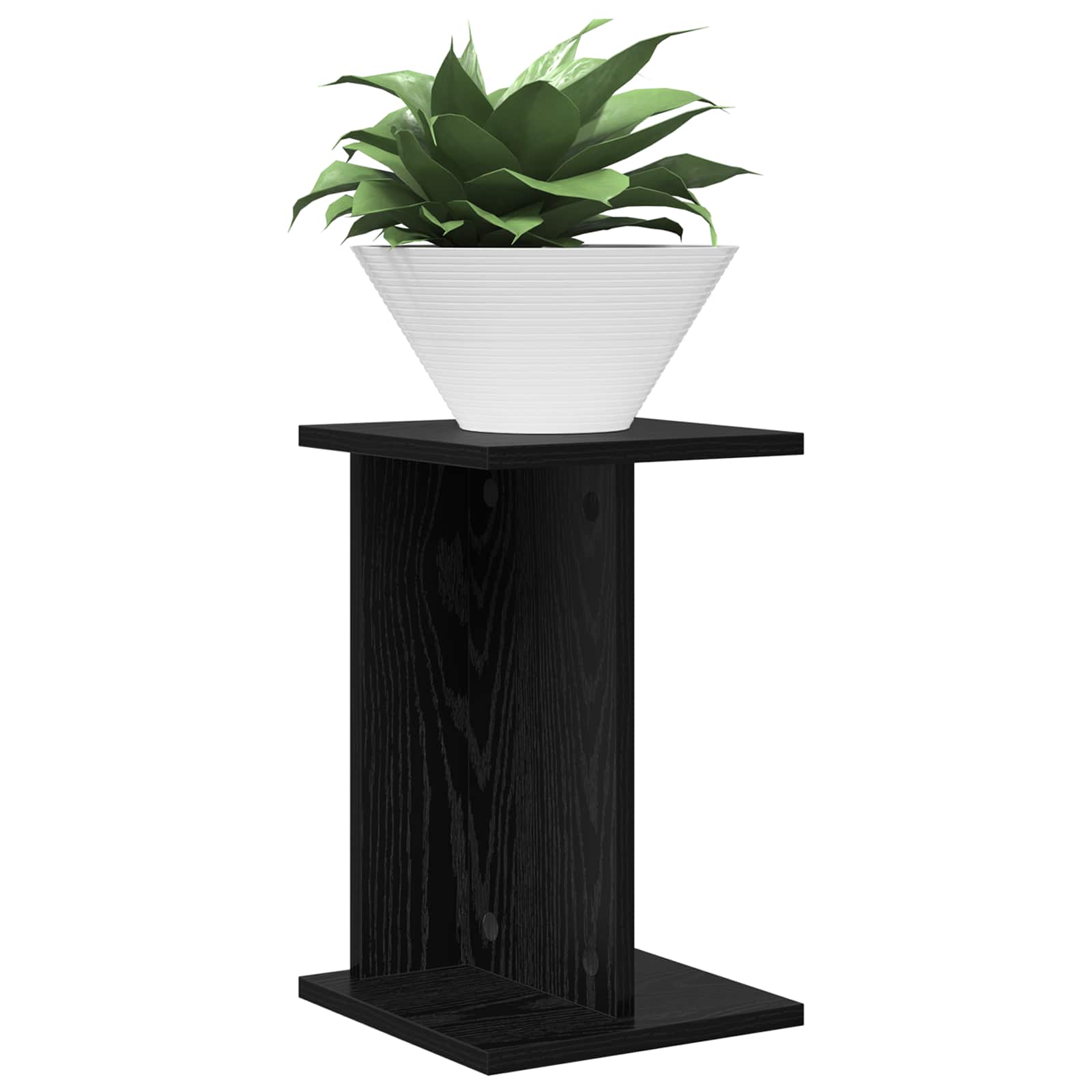 Plantenstandaard 2 pcs Zwarte Eik 25 x 25,5 x 40,5 cm is nu te koop bij PeponiXL, paradijselijk wonen!