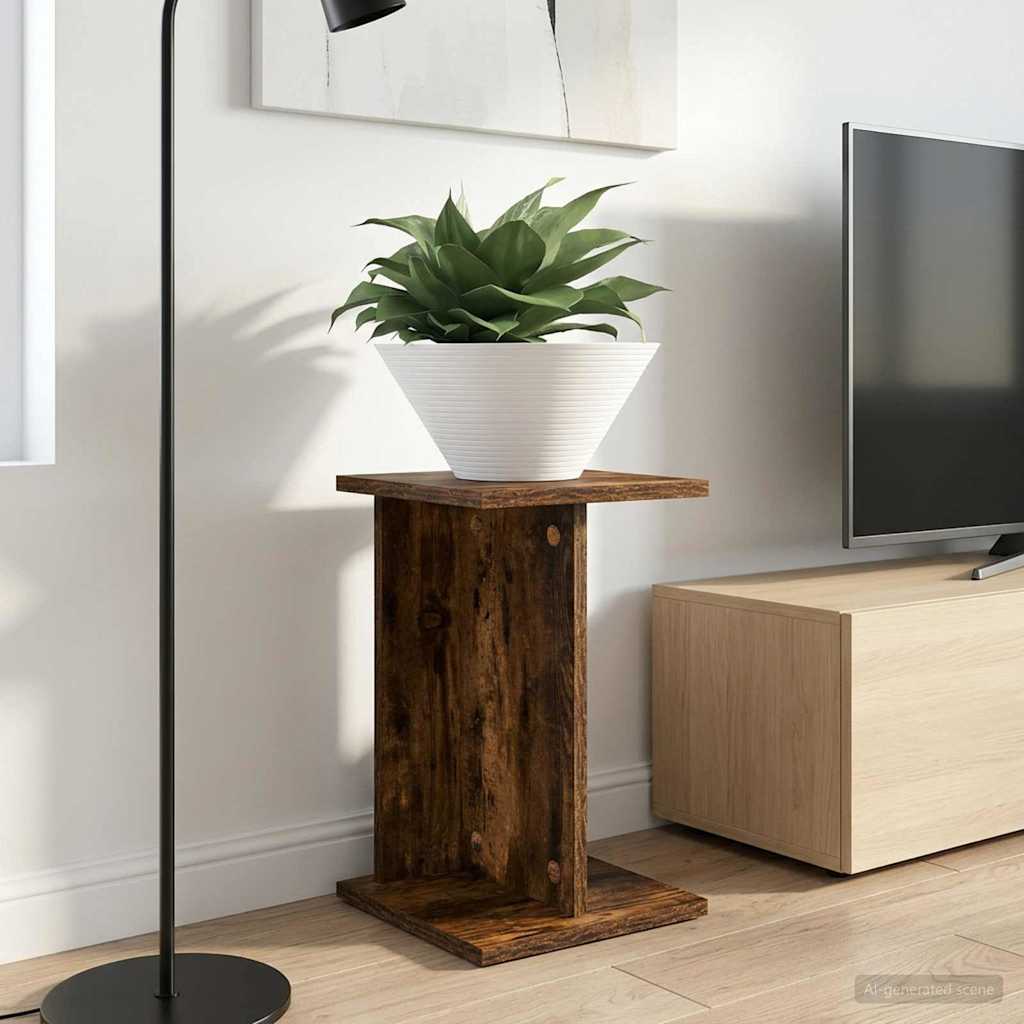 Plantenstandaard Gerookte Eik 25 x 25,5 x 40,5 cm is nu te koop bij PeponiXL, paradijselijk wonen!