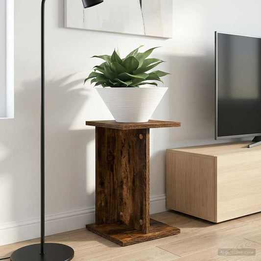 Plantenstandaard Gerookte Eik 25 x 25,5 x 40,5 cm is nu te koop bij PeponiXL, paradijselijk wonen!