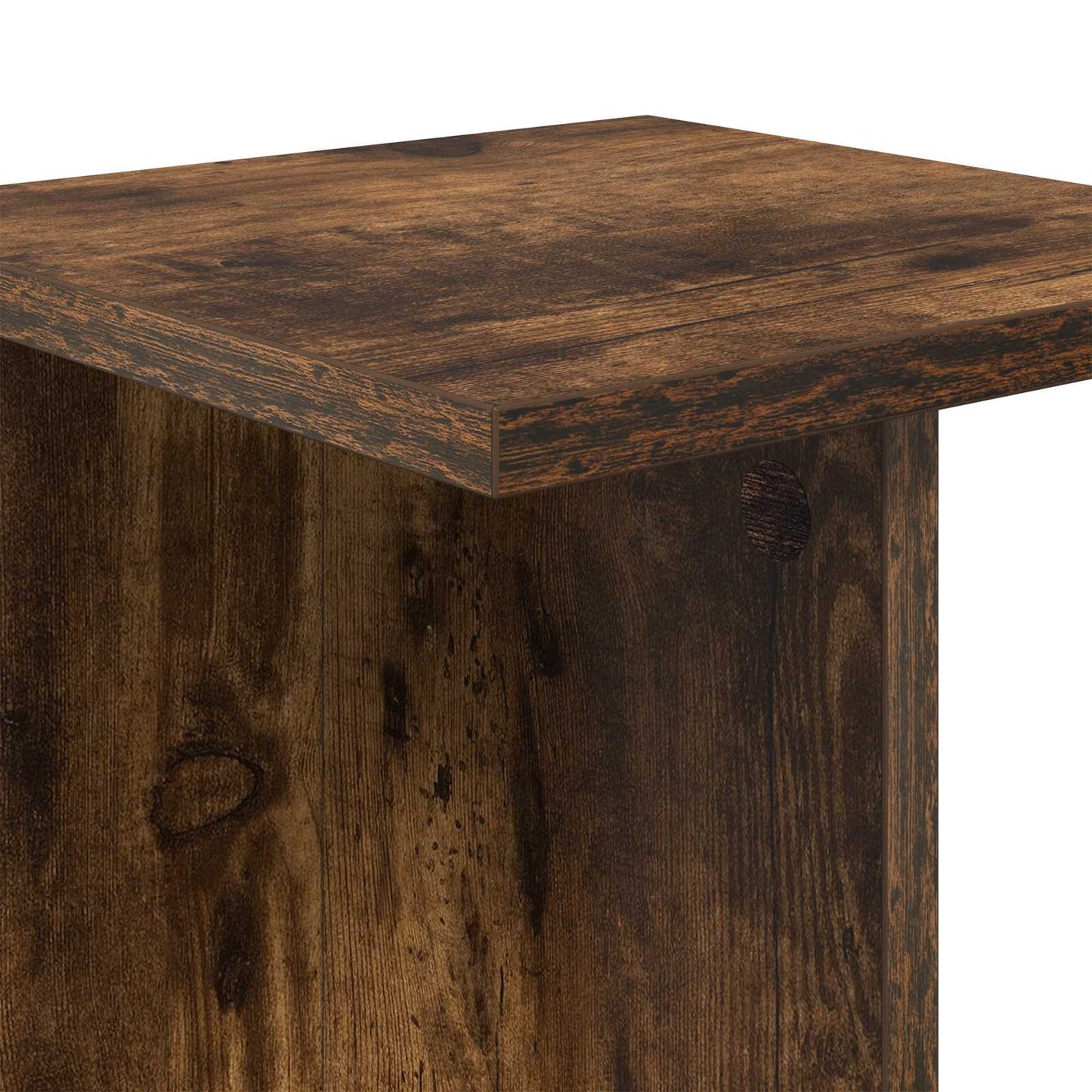 Plantenstandaard 2 pcs Gerookte Eik 25 x 25,5 x 40,5 cm is nu te koop bij PeponiXL, paradijselijk wonen!