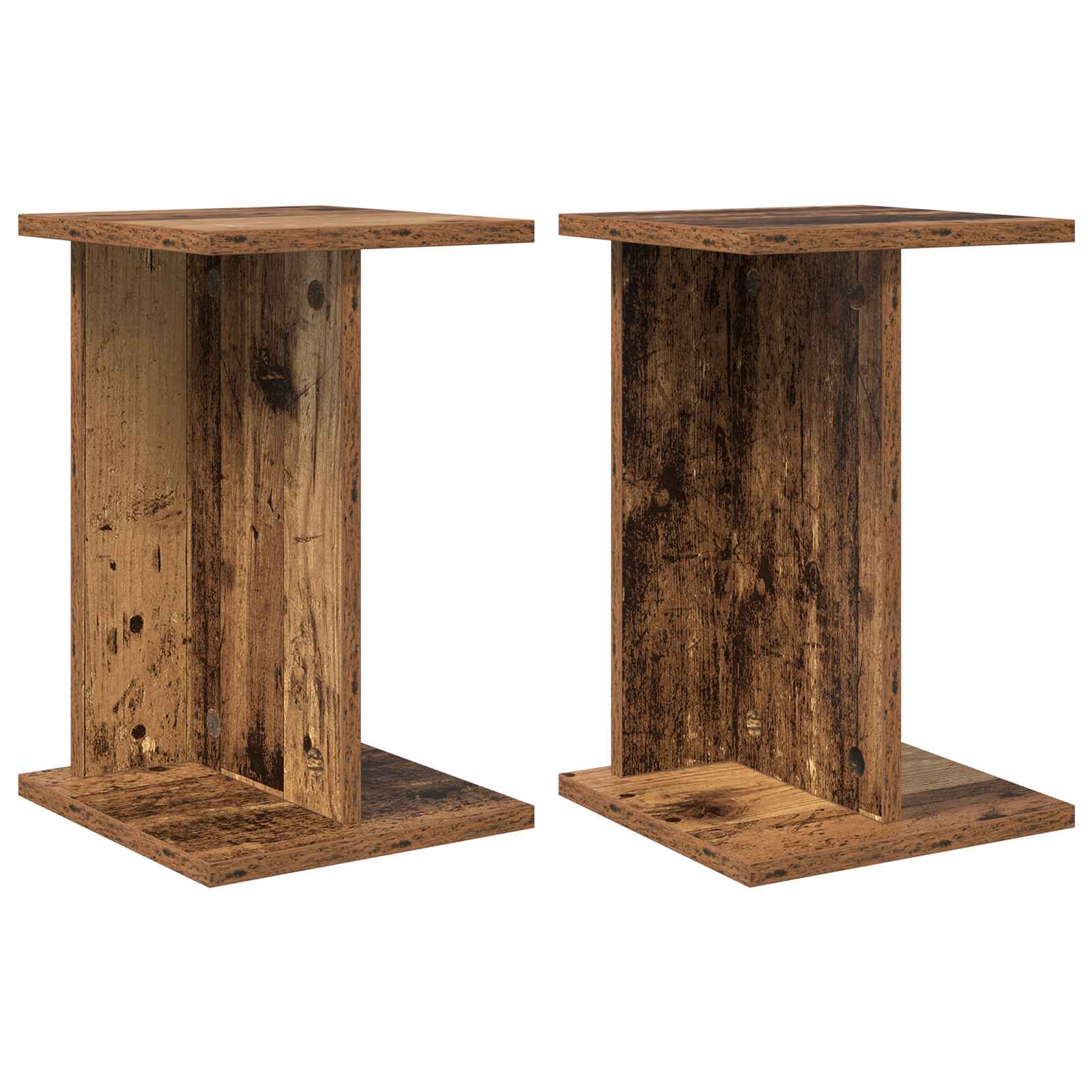Plantenstandaard 2 pcs Oudhout 25 x 25,5 x 40,5 cm is nu te koop bij PeponiXL, paradijselijk wonen!