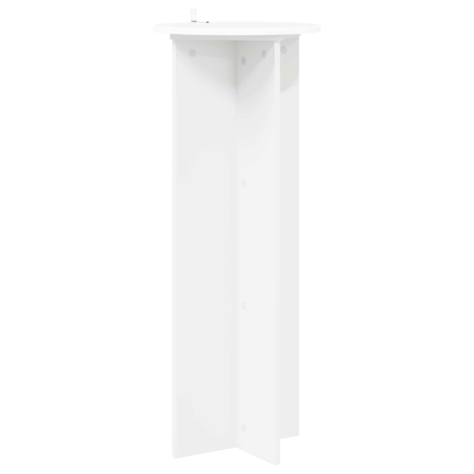 Plantenstandaard 2 pcs Wit Ø40 x 100 cm Bewerkt hout is nu te koop bij PeponiXL, paradijselijk wonen!