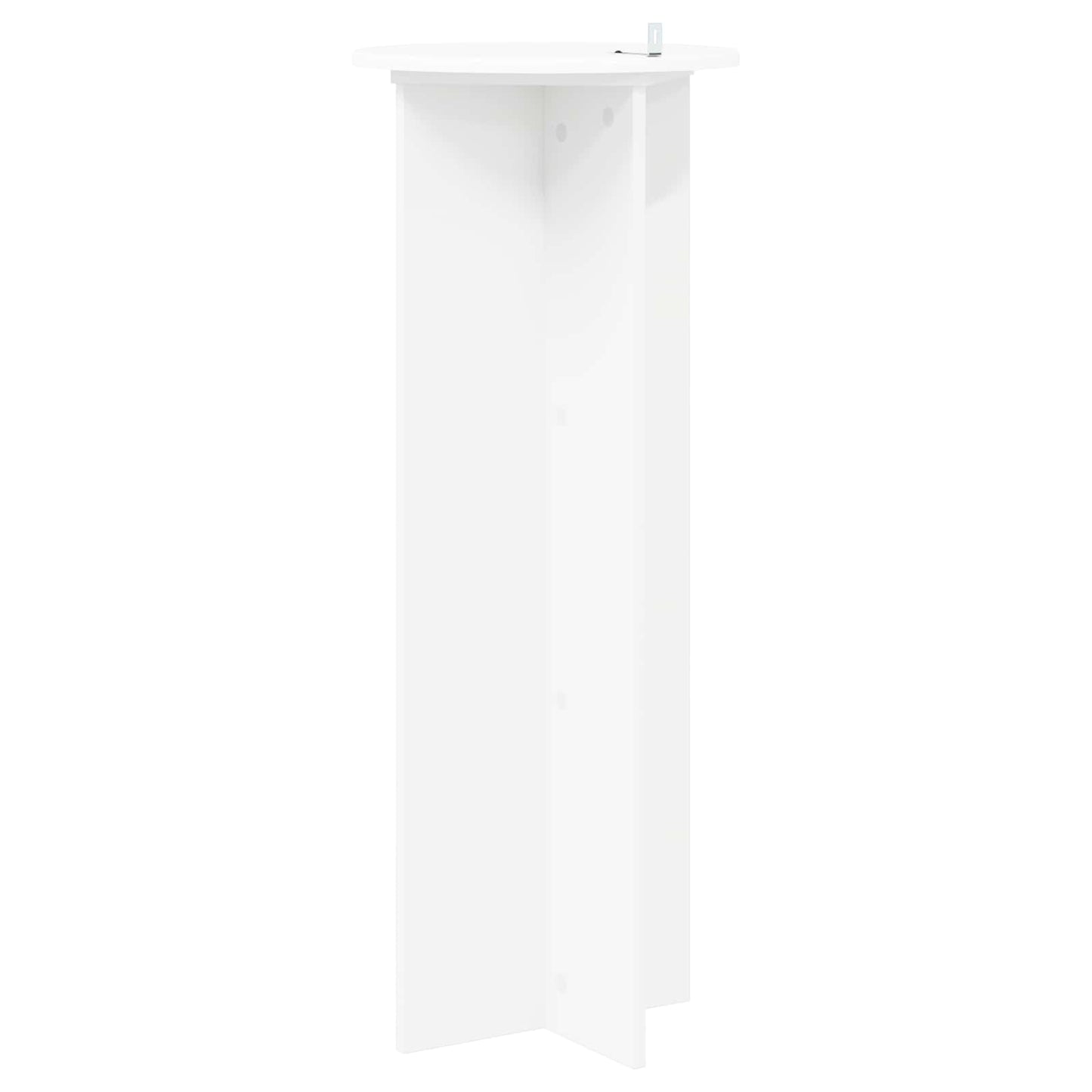 Plantenstandaard 2 pcs Wit Ø40 x 100 cm Bewerkt hout is nu te koop bij PeponiXL, paradijselijk wonen!