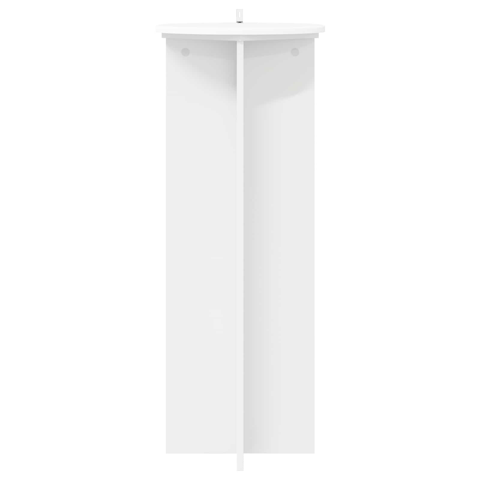 Plantenstandaard 2 pcs Wit Ø40 x 100 cm Bewerkt hout is nu te koop bij PeponiXL, paradijselijk wonen!