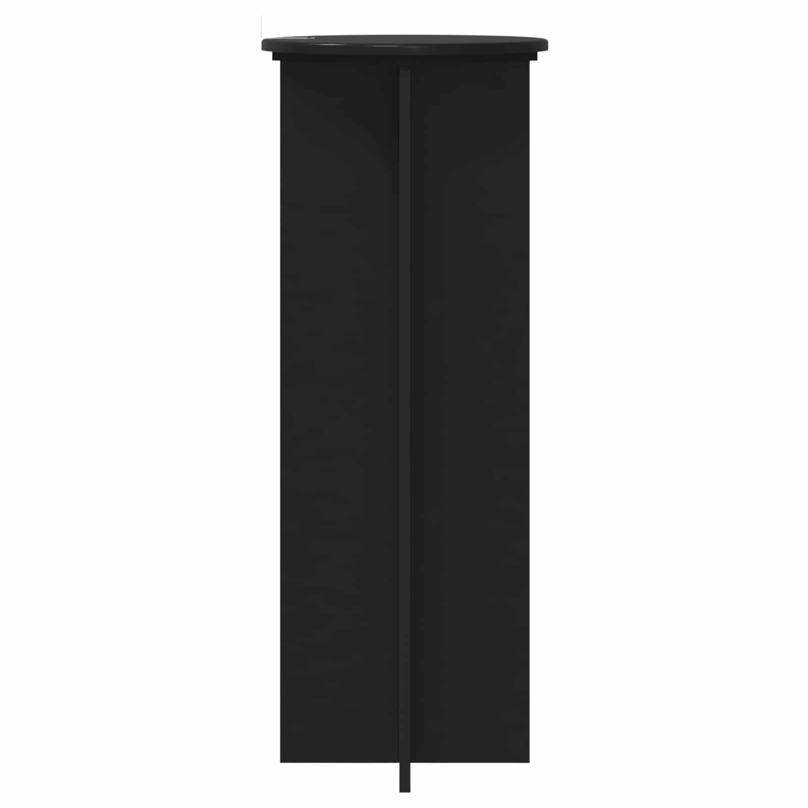 Plantenstandaard 2 pcs Zwart Ø40 x 100 cm Bewerkt hout is nu te koop bij PeponiXL, paradijselijk wonen!