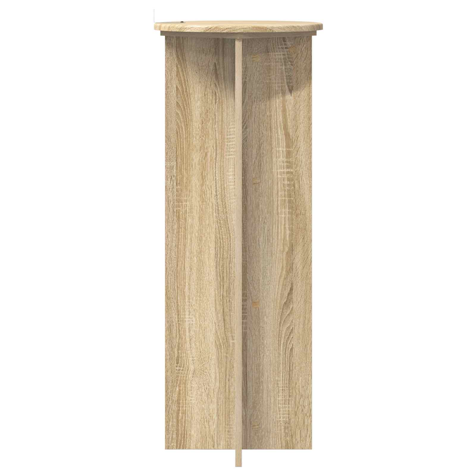 Plantenstandaard 2 pcs Sonoma Eiken Ø40 x 100 cm Bewerkt hout is nu te koop bij PeponiXL, paradijselijk wonen!