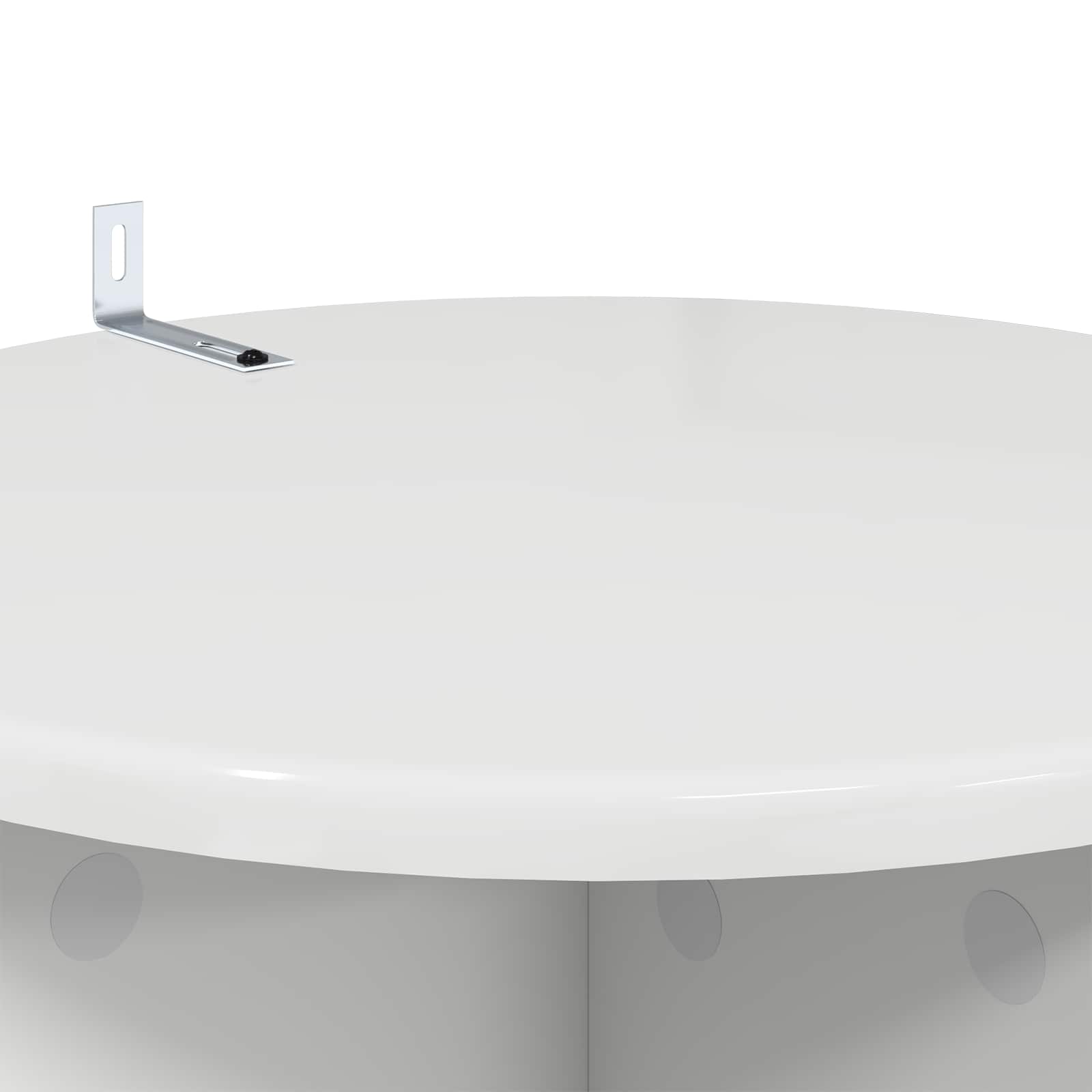 Plantenstandaard 2 pcs Hoogglans Wit Ø40 x 100 cm Bewerkt hout is nu te koop bij PeponiXL, paradijselijk wonen!