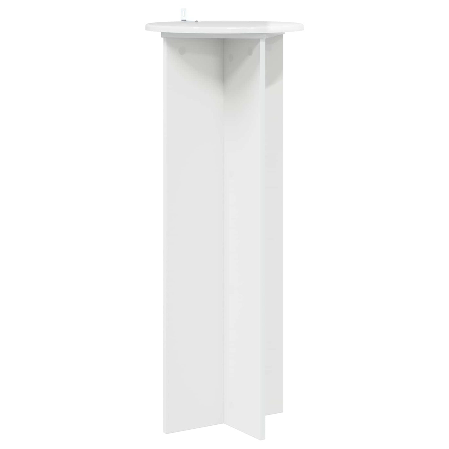 Plantenstandaard 2 pcs Hoogglans Wit Ø40 x 100 cm Bewerkt hout is nu te koop bij PeponiXL, paradijselijk wonen!