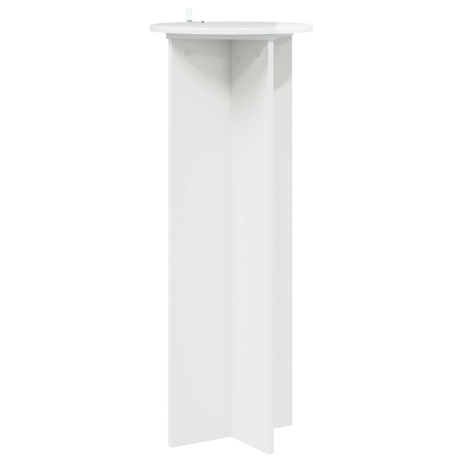 Plantenstandaard 2 pcs Hoogglans Wit Ø40 x 100 cm Bewerkt hout is nu te koop bij PeponiXL, paradijselijk wonen!