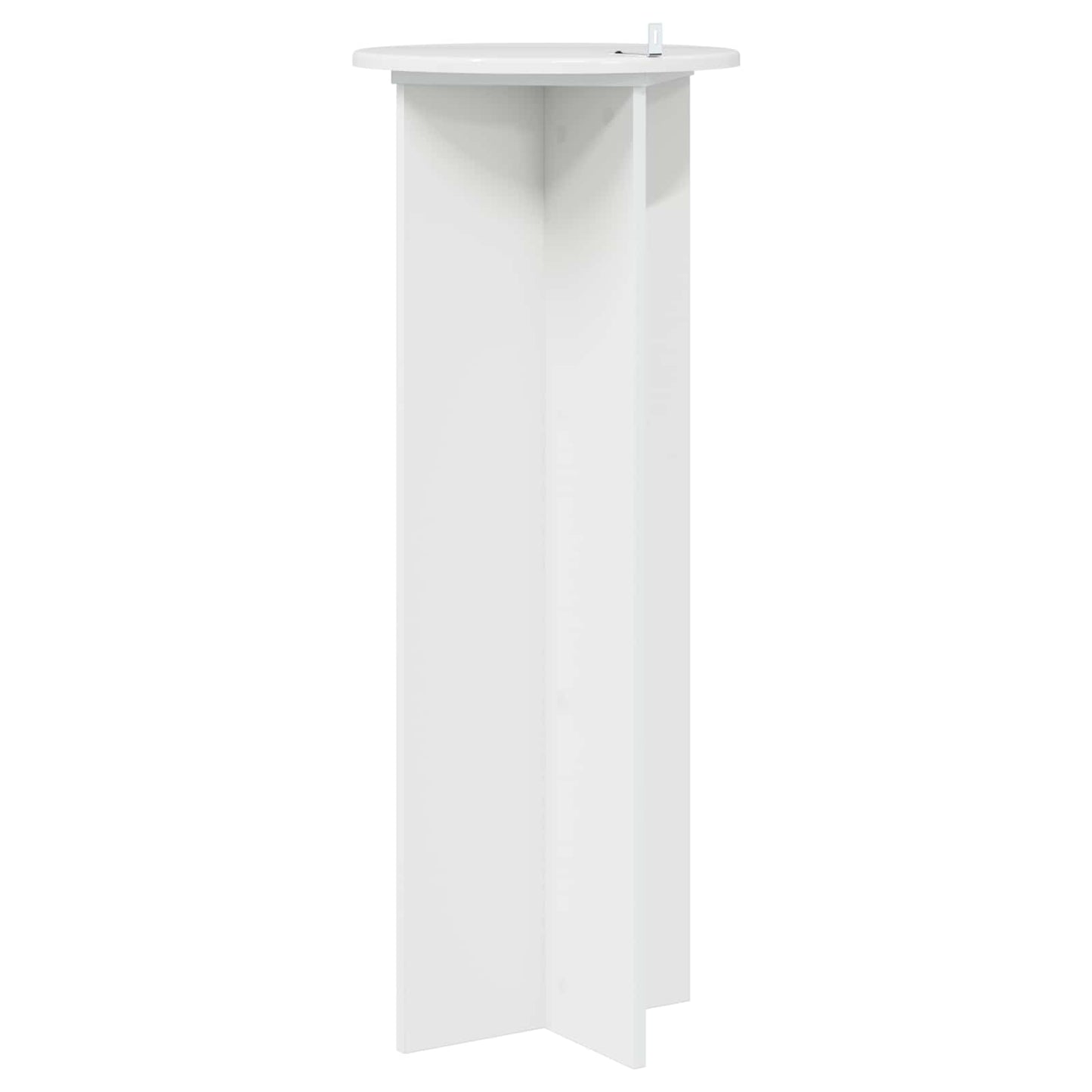 Plantenstandaard 2 pcs Hoogglans Wit Ø40 x 100 cm Bewerkt hout is nu te koop bij PeponiXL, paradijselijk wonen!