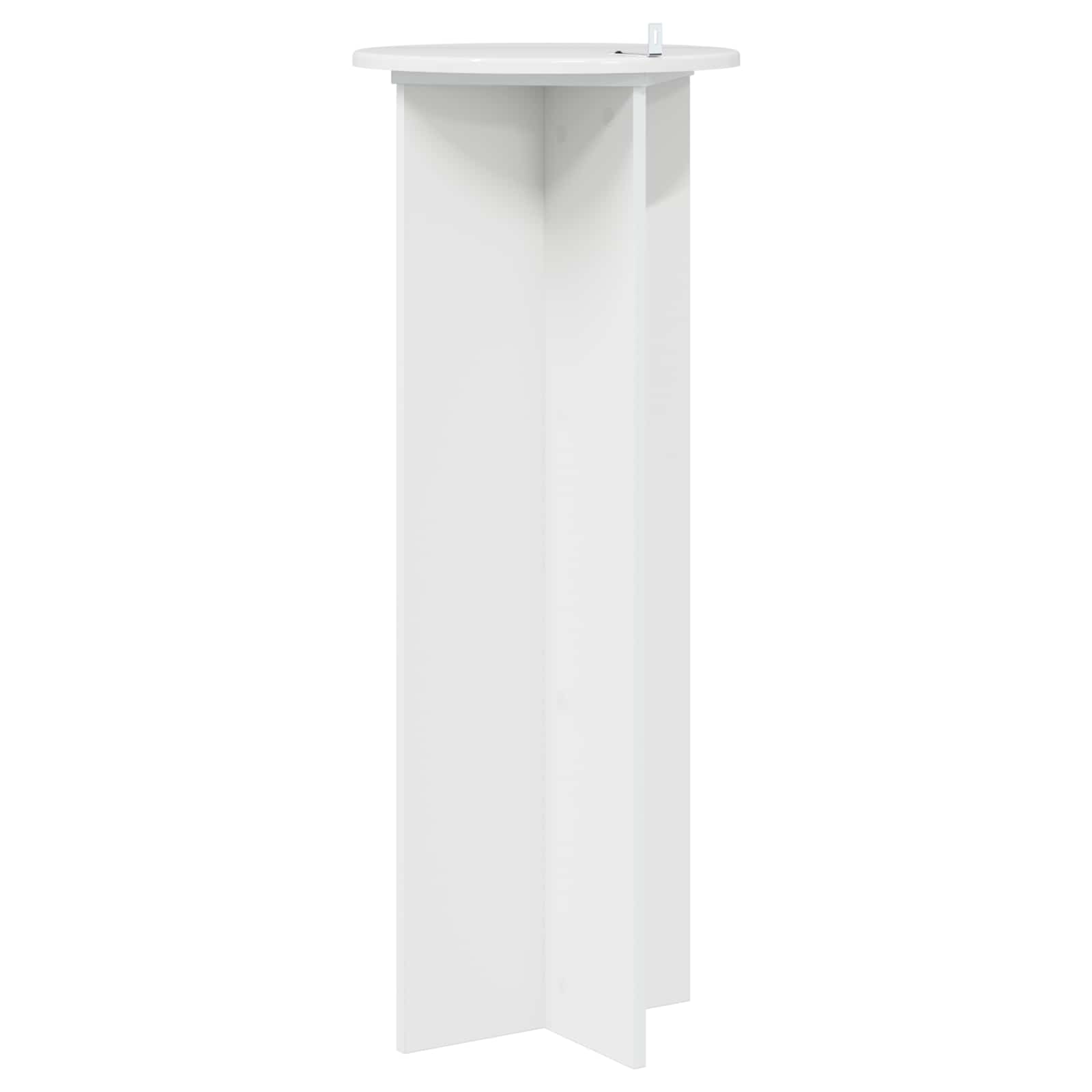 Plantenstandaard 2 pcs Hoogglans Wit Ø40 x 100 cm Bewerkt hout is nu te koop bij PeponiXL, paradijselijk wonen!