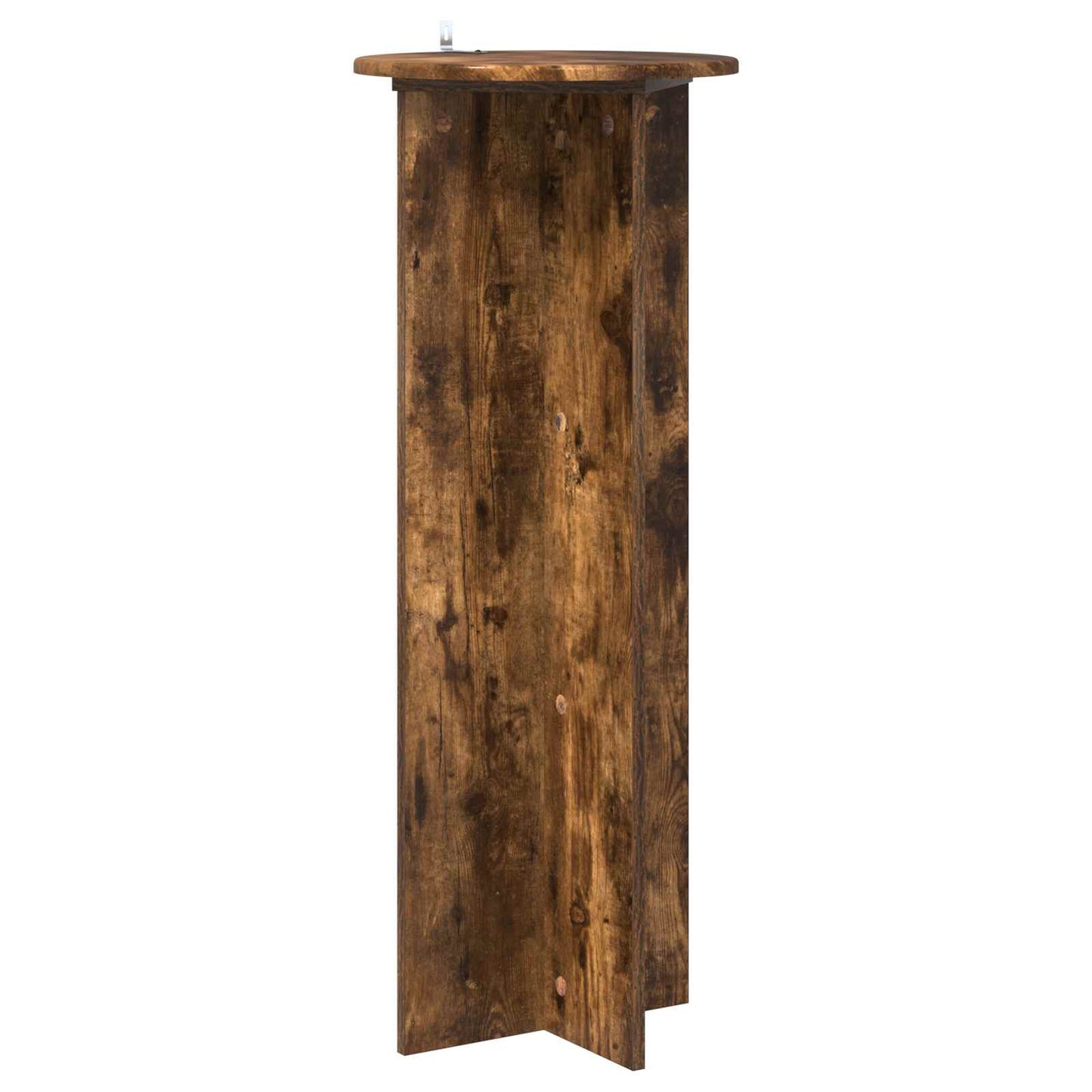 Plantenstandaard 2 pcs Gerookt eiken Ø40 x 100 cm Bewerkt hout is nu te koop bij PeponiXL, paradijselijk wonen!