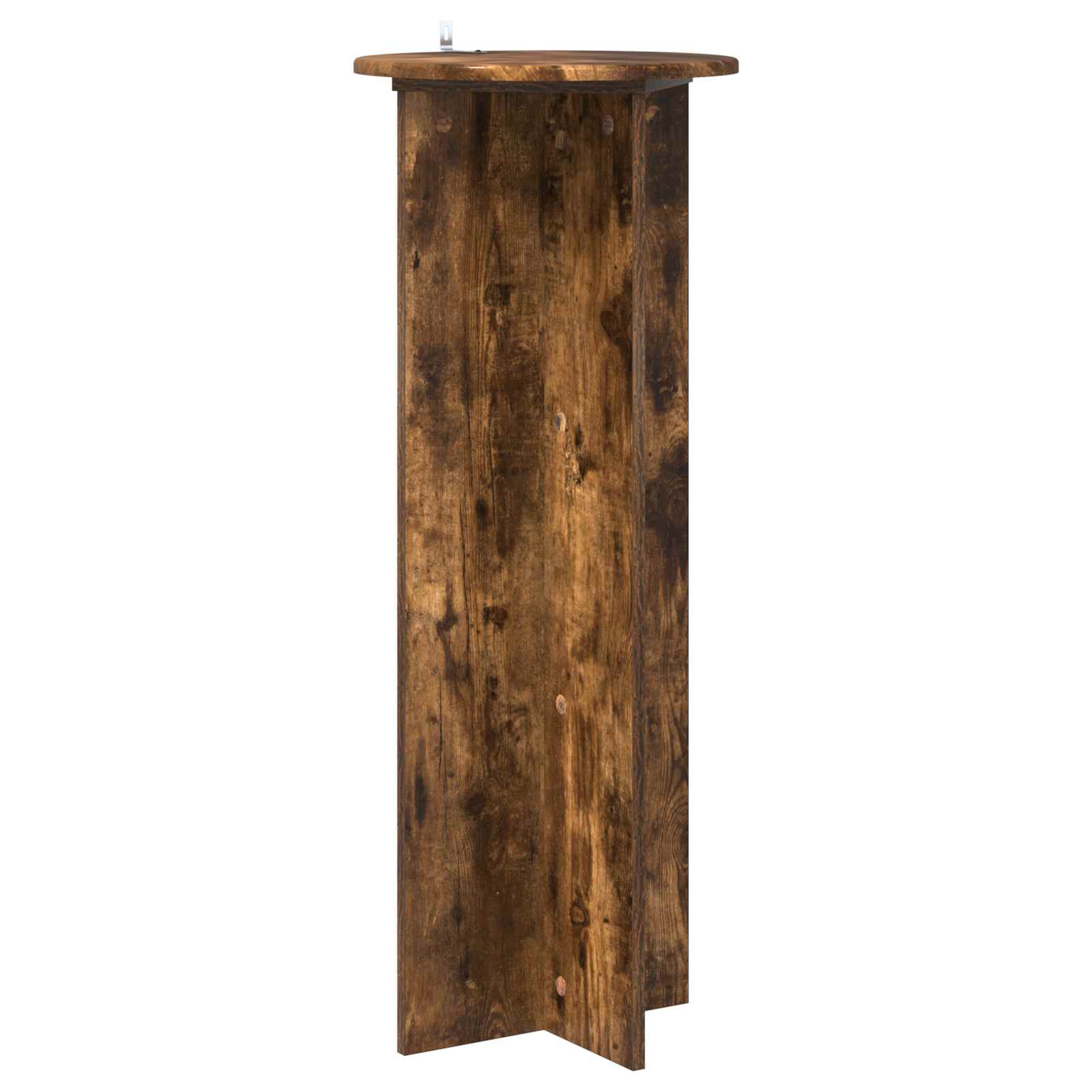 Plantenstandaard 2 pcs Gerookt eiken Ø40 x 100 cm Bewerkt hout is nu te koop bij PeponiXL, paradijselijk wonen!