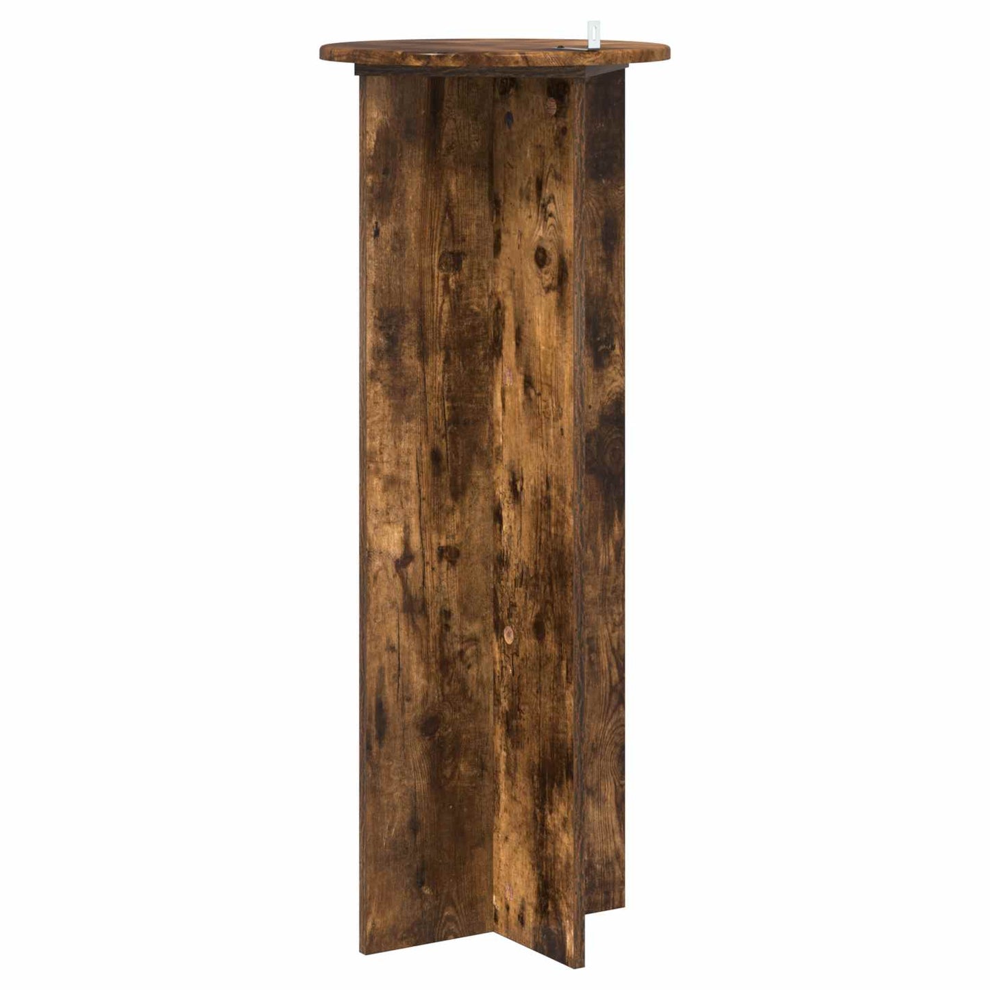 Plantenstandaard 2 pcs Gerookt eiken Ø40 x 100 cm Bewerkt hout is nu te koop bij PeponiXL, paradijselijk wonen!