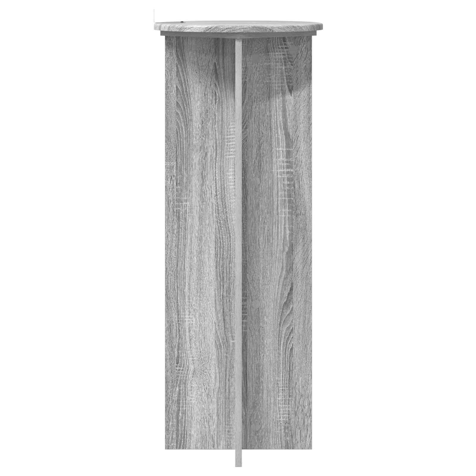 Plantenstandaard 2 pcs Grijs sonoma Ø40 x 100 cm Bewerkt hout is nu te koop bij PeponiXL, paradijselijk wonen!