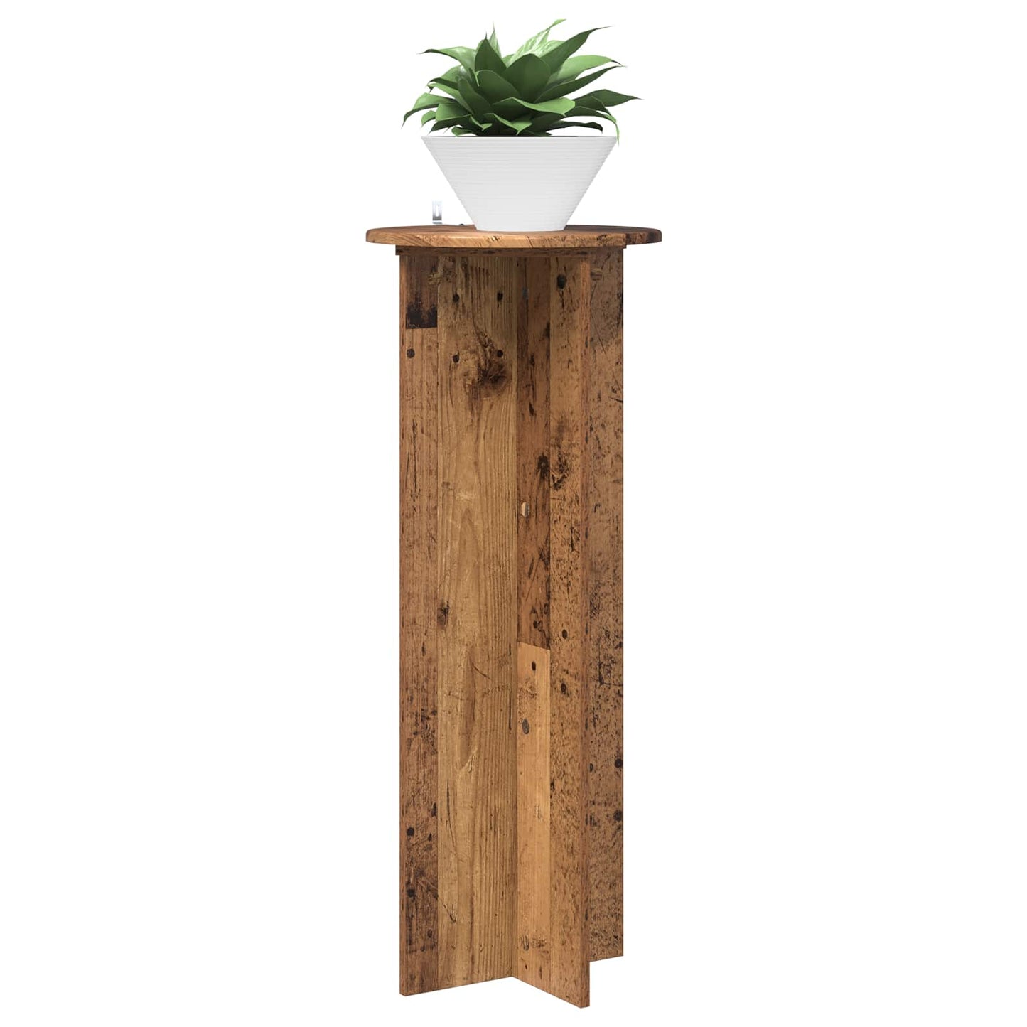 Plantenstandaard 2 pcs Oud hout Ø40 x 100 cm Bewerkt hout is nu te koop bij PeponiXL, paradijselijk wonen!