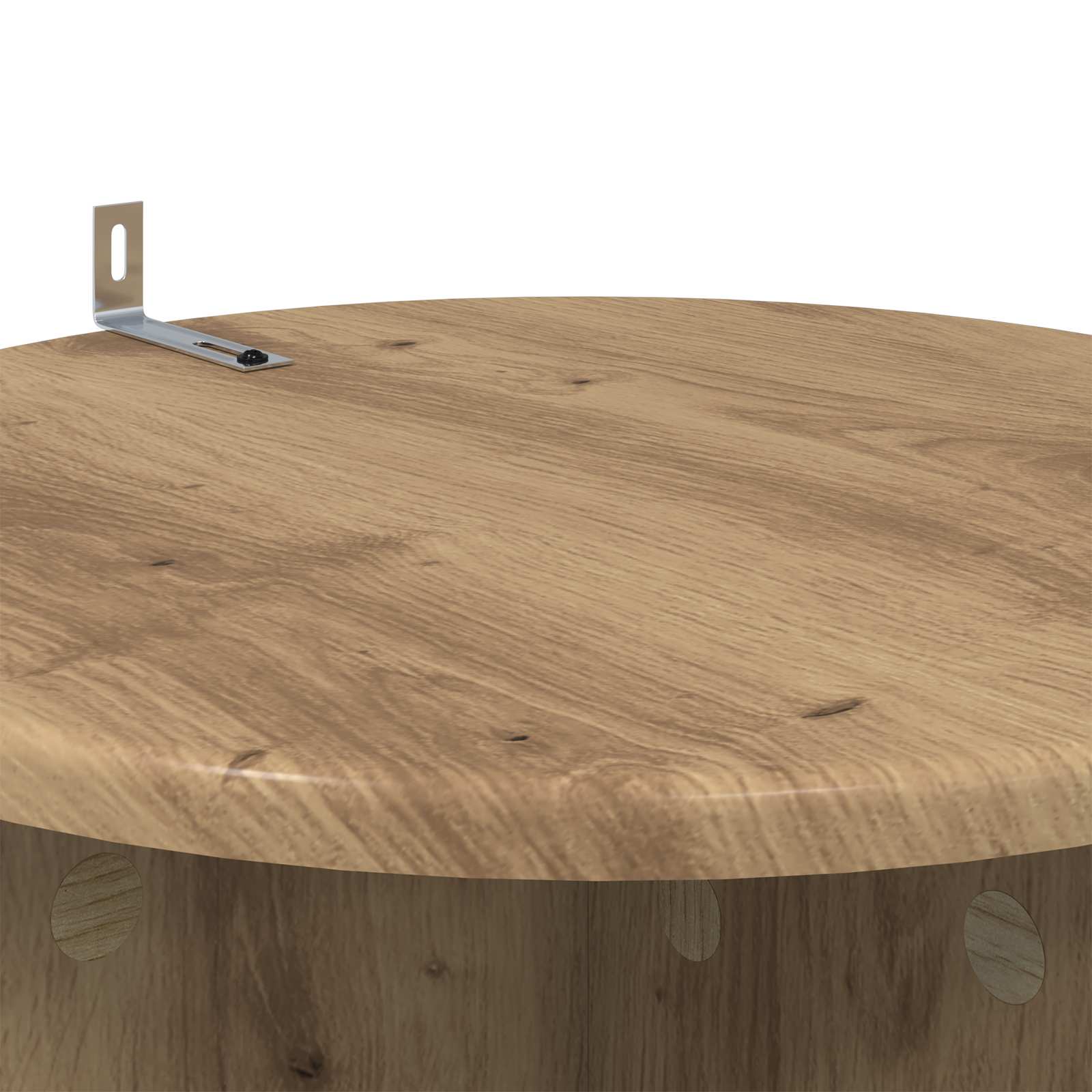 Plantenstandaard 2 pcs Artisanaal eiken Ø40 x 100 cm is nu te koop bij PeponiXL, paradijselijk wonen!