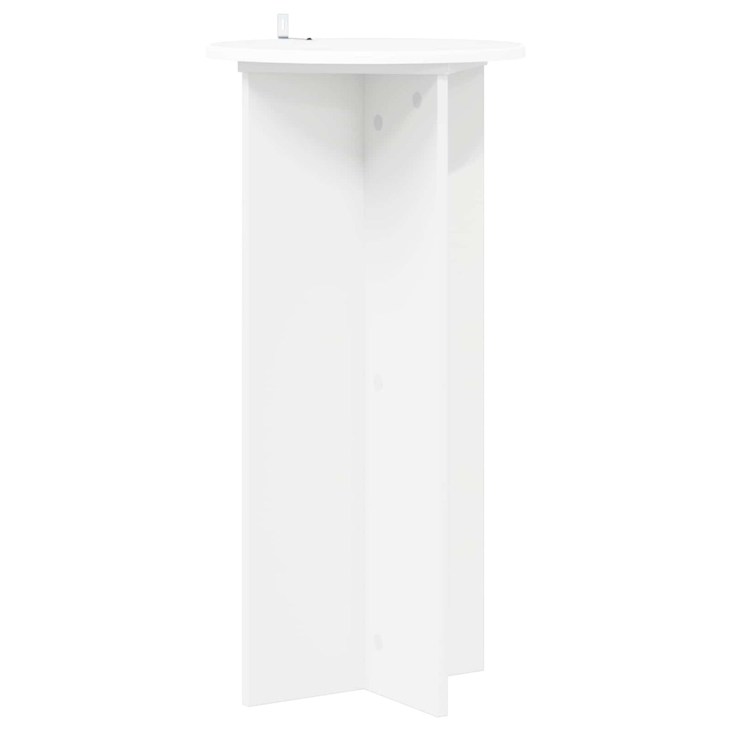 Plantenstandaard 2 pcs Wit Ø40 x 80 cm Bewerkt hout is nu te koop bij PeponiXL, paradijselijk wonen!