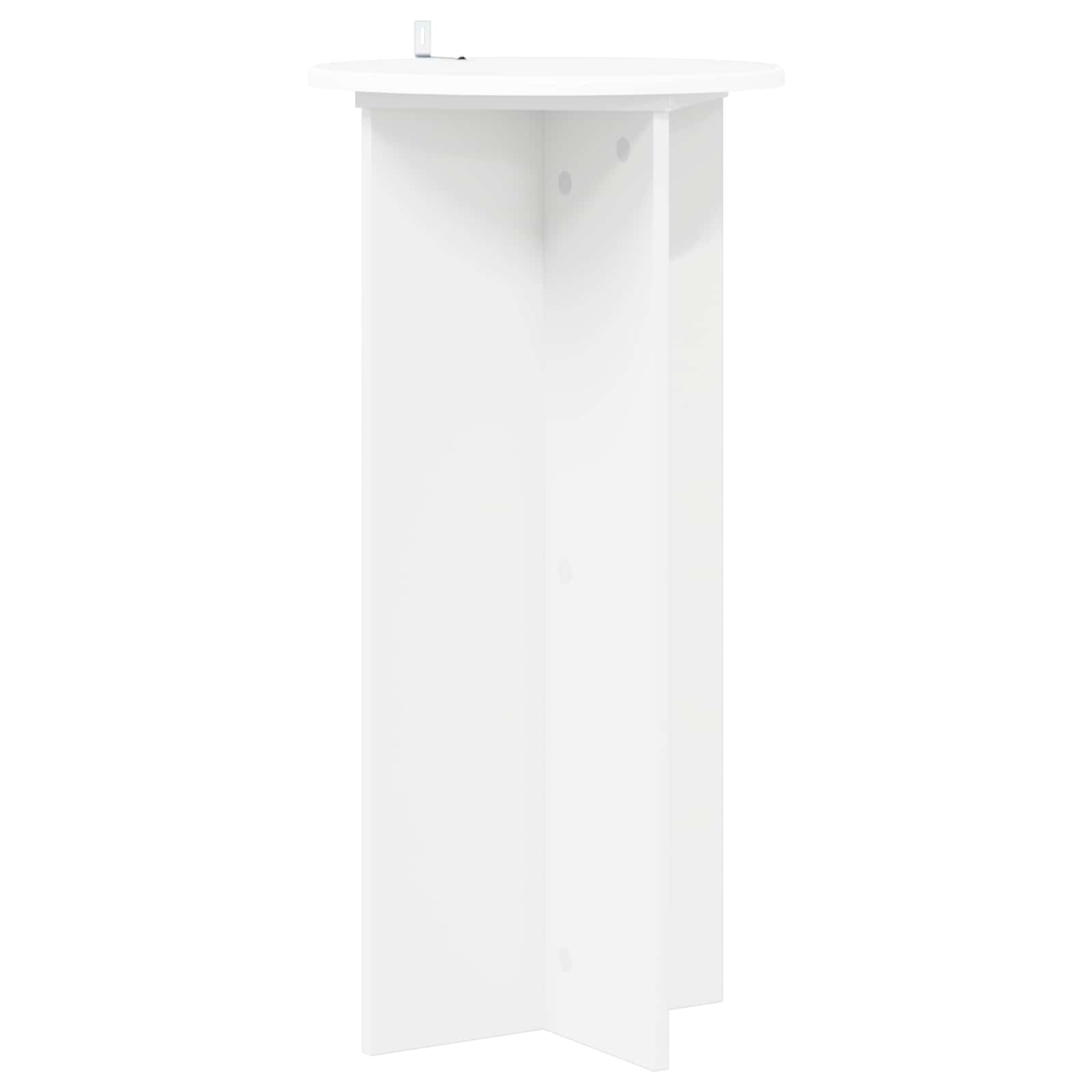 Plantenstandaard 2 pcs Wit Ø40 x 80 cm Bewerkt hout is nu te koop bij PeponiXL, paradijselijk wonen!