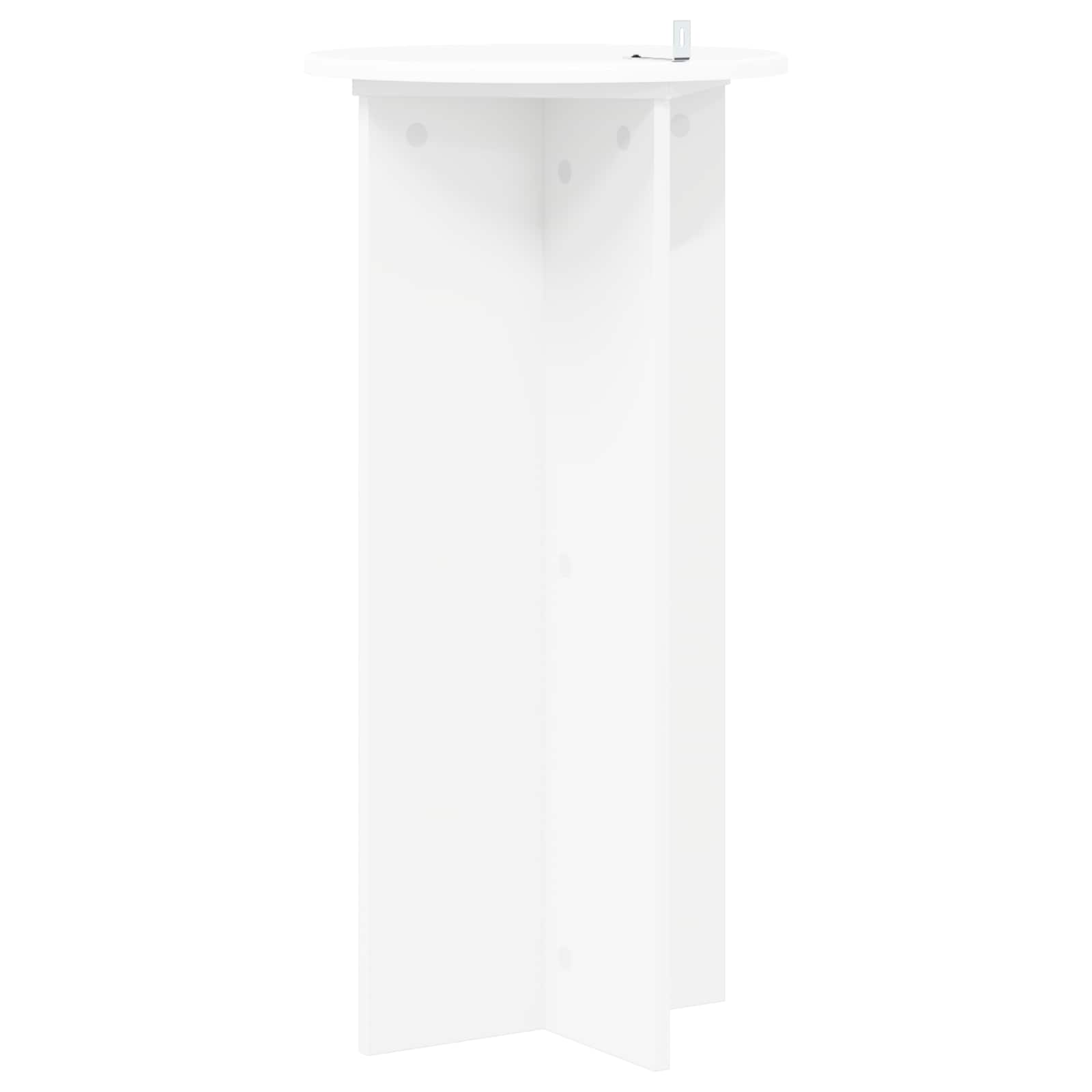 Plantenstandaard 2 pcs Wit Ø40 x 80 cm Bewerkt hout is nu te koop bij PeponiXL, paradijselijk wonen!