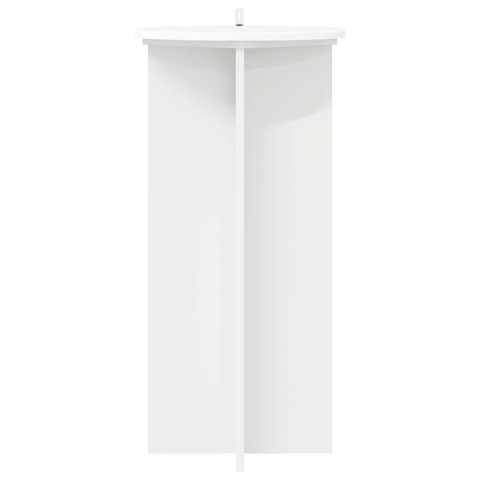 Plantenstandaard 2 pcs Wit Ø40 x 80 cm Bewerkt hout is nu te koop bij PeponiXL, paradijselijk wonen!