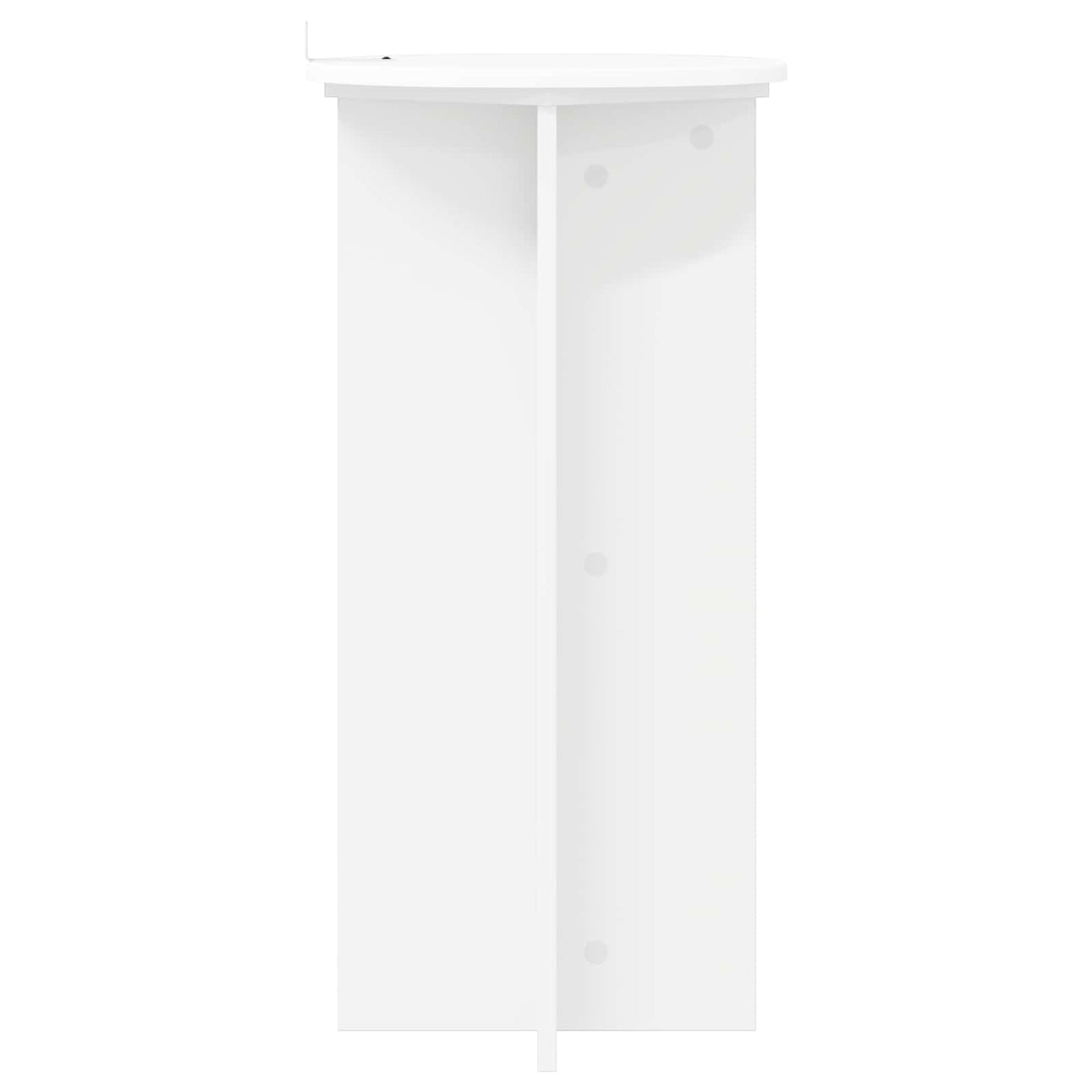 Plantenstandaard 2 pcs Wit Ø40 x 80 cm Bewerkt hout is nu te koop bij PeponiXL, paradijselijk wonen!