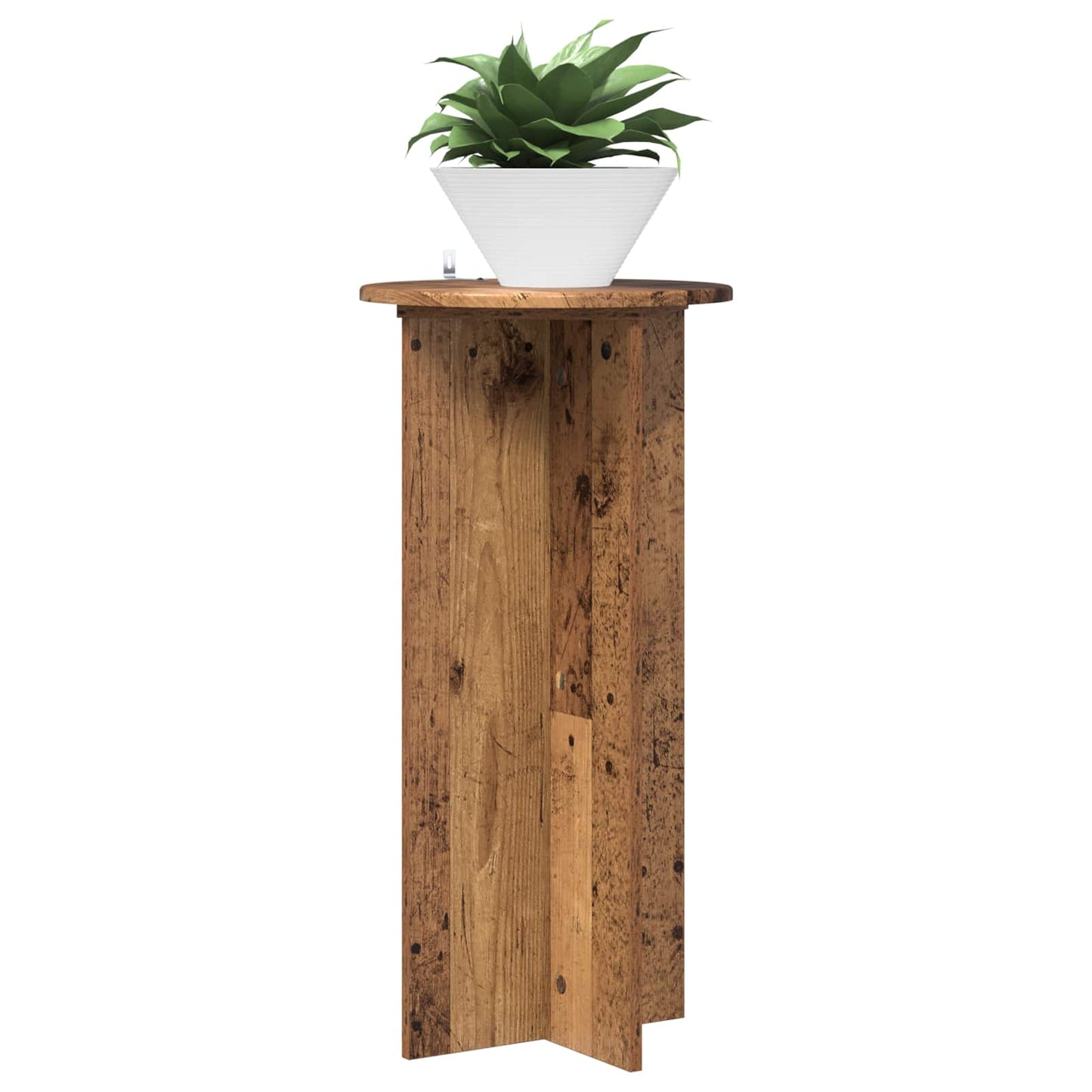 Plantenstandaard 2 pcs Oud hout 40 x 40 x 80 cm Bewerkt hout is nu te koop bij PeponiXL, paradijselijk wonen!