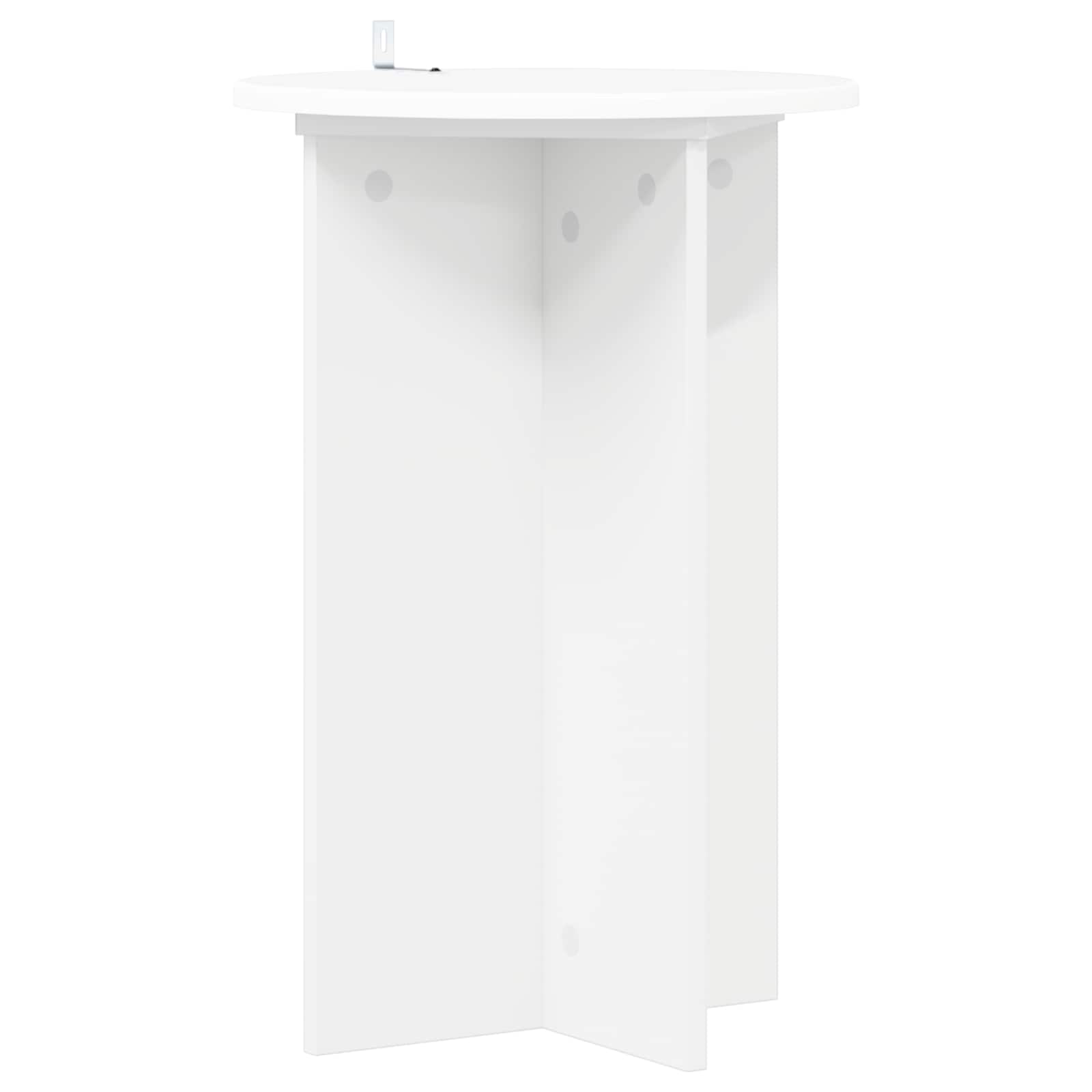 Plantenstandaard 2 pcs Wit Ø40 x 60 cm Bewerkt hout is nu te koop bij PeponiXL, paradijselijk wonen!