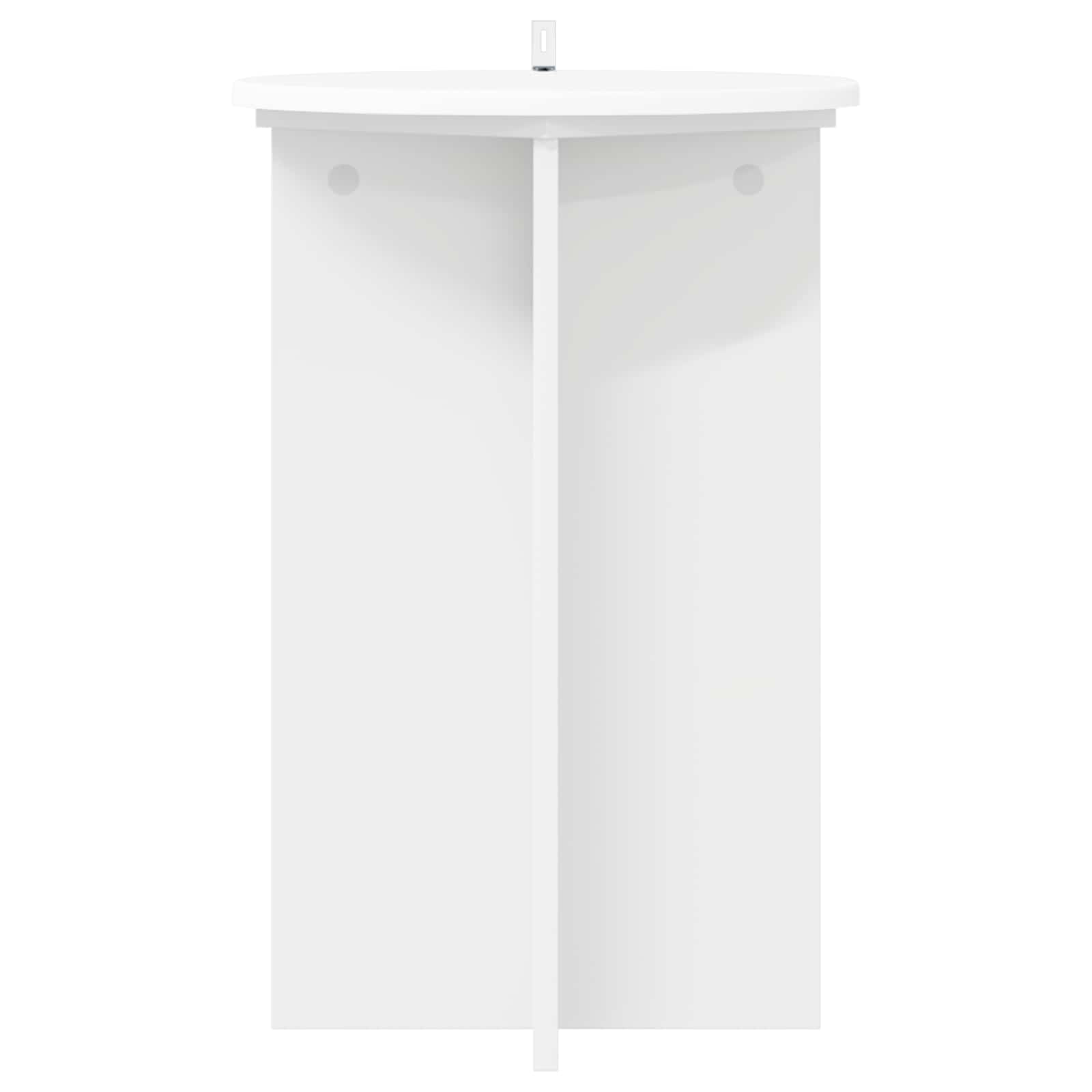 Plantenstandaard 2 pcs Wit Ø40 x 60 cm Bewerkt hout is nu te koop bij PeponiXL, paradijselijk wonen!