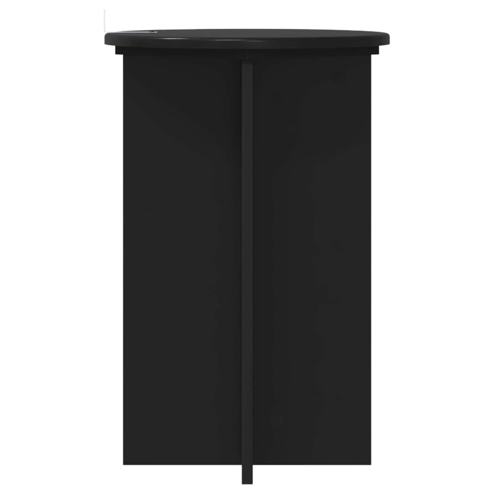 Plantenstandaard 2 pcs Zwart Ø40 x 60 cm Bewerkt hout is nu te koop bij PeponiXL, paradijselijk wonen!
