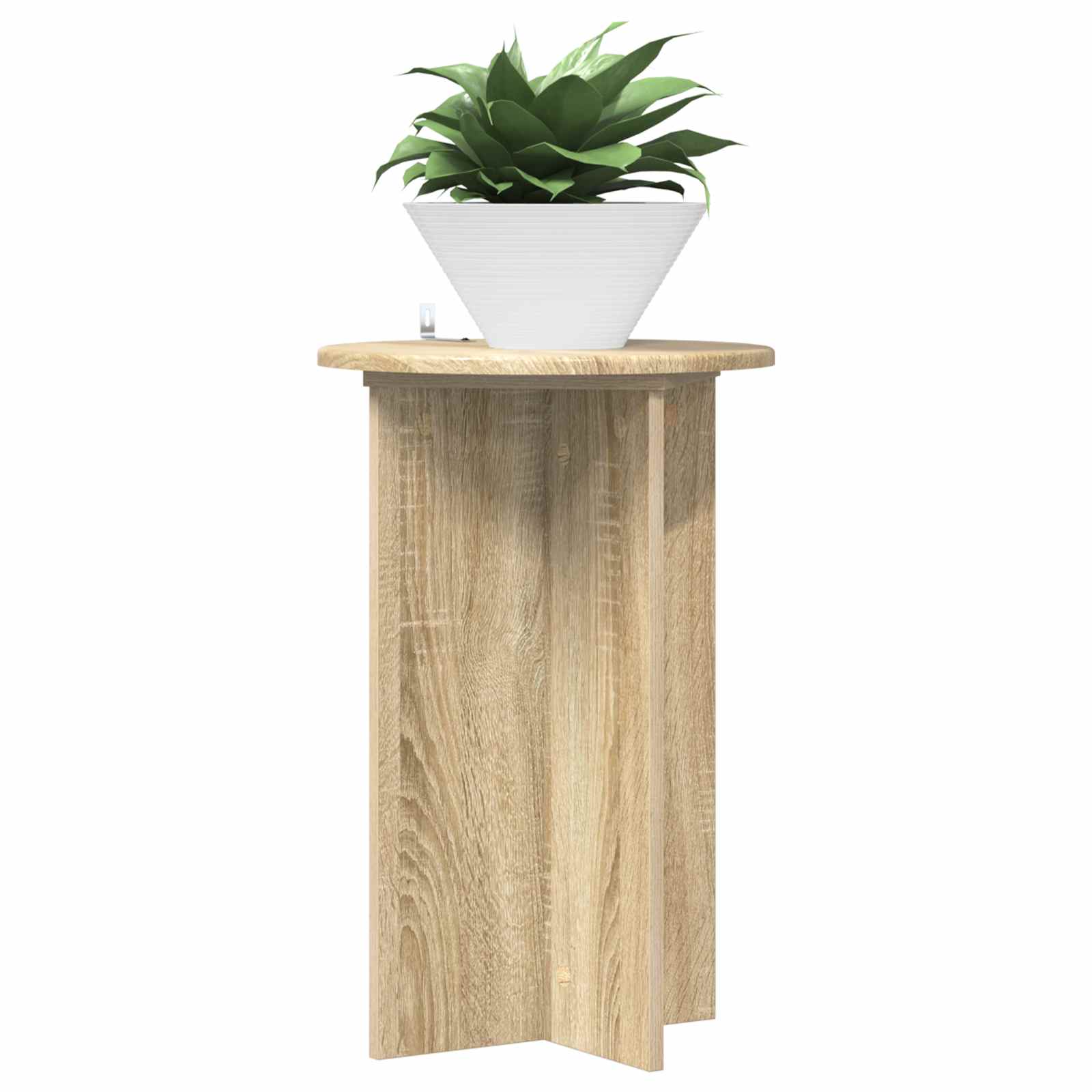 Plantenstandaard 2 pcs Sonoma Eiken Ø40 x 60 cm Bewerkt hout is nu te koop bij PeponiXL, paradijselijk wonen!