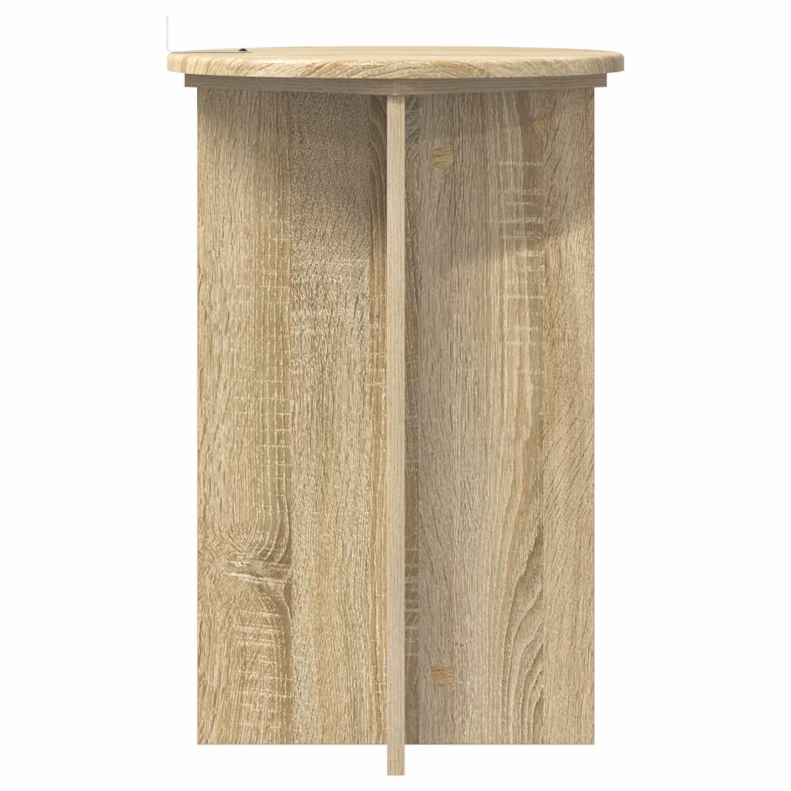 Plantenstandaard 2 pcs Sonoma Eiken Ø40 x 60 cm Bewerkt hout is nu te koop bij PeponiXL, paradijselijk wonen!