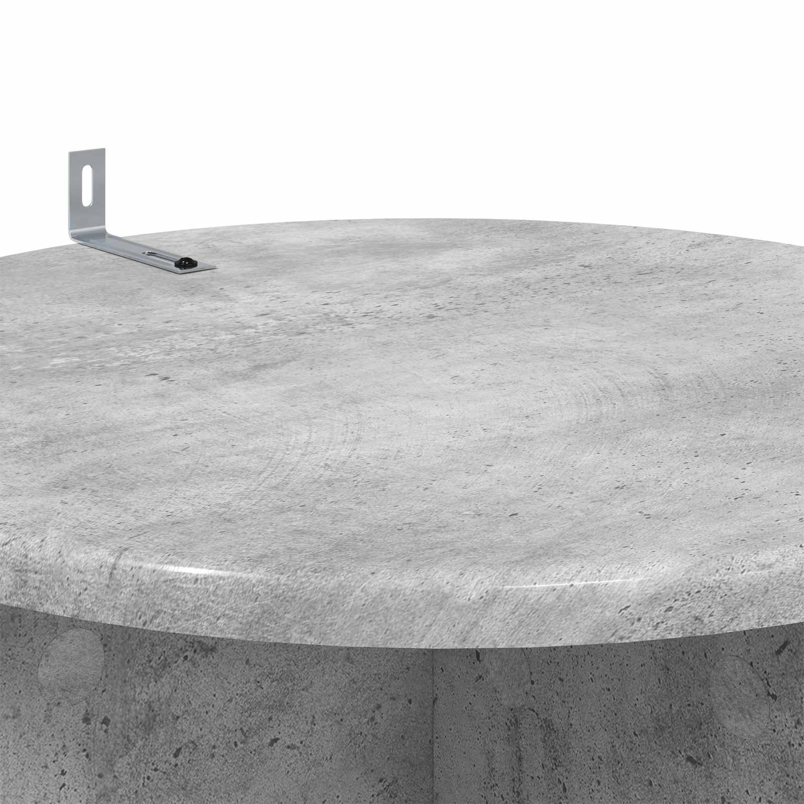 Plantenstandaard 2 pcs Betongrijs Ø40 x 60 cm Bewerkt hout is nu te koop bij PeponiXL, paradijselijk wonen!