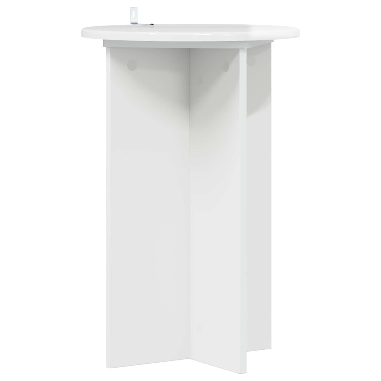 Plantenstandaard 2 pcs Hoogglans Wit Ø40 x 60 cm Bewerkt hout is nu te koop bij PeponiXL, paradijselijk wonen!